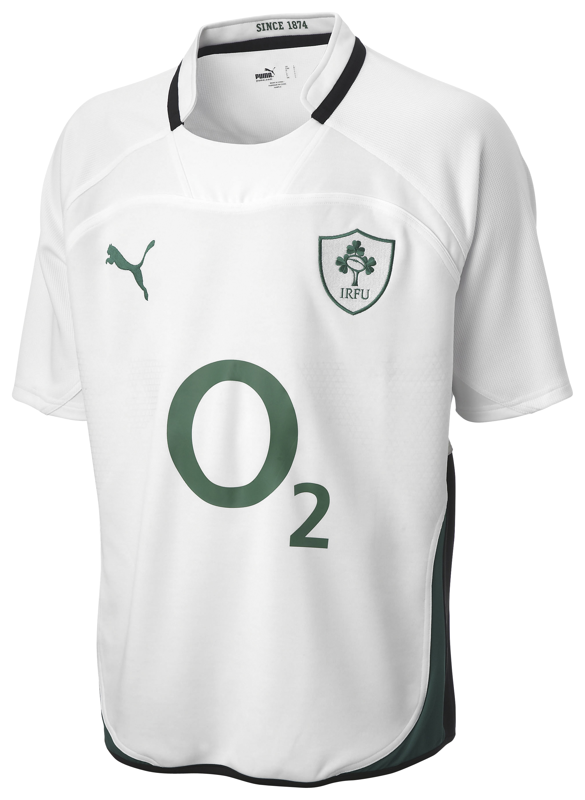 Ireland Rugby Away Shirt 2009/10 - White/Power Green/Bl