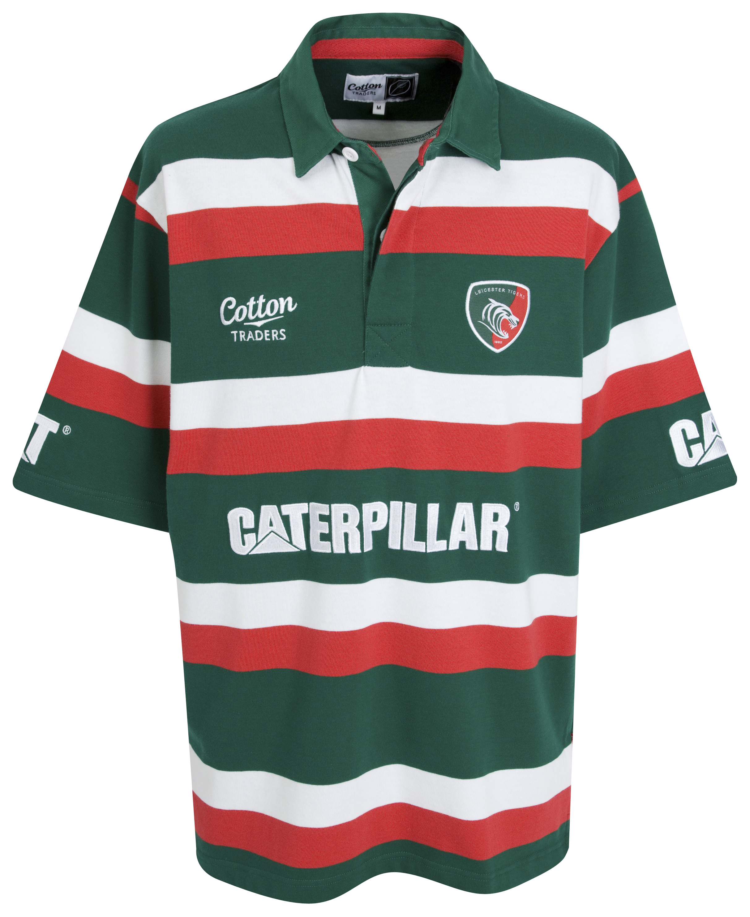 Leicester Tigers 2009/10 Home Rugby Shirt - Green/Red/W