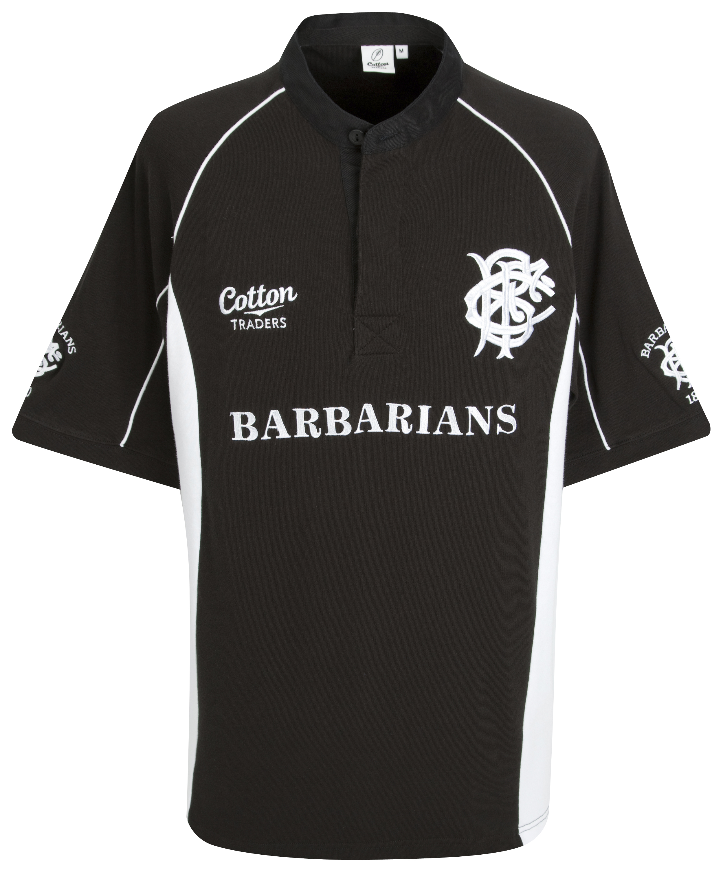 Barbarians 2009/10 Training Rugby Shirt - Black/White