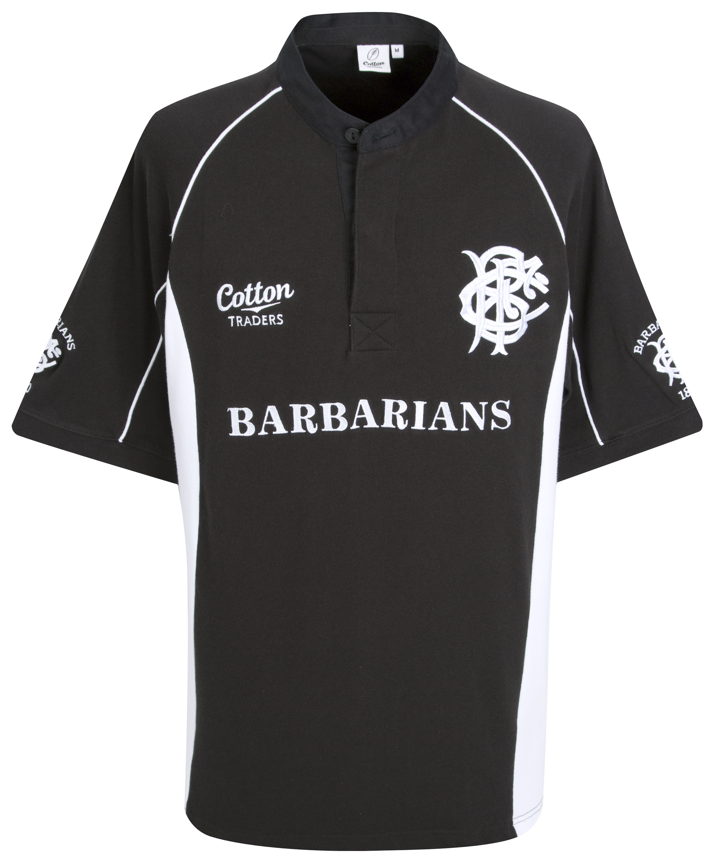 Barbarians 2009/10 Training Rugby Shirt - Black/White -