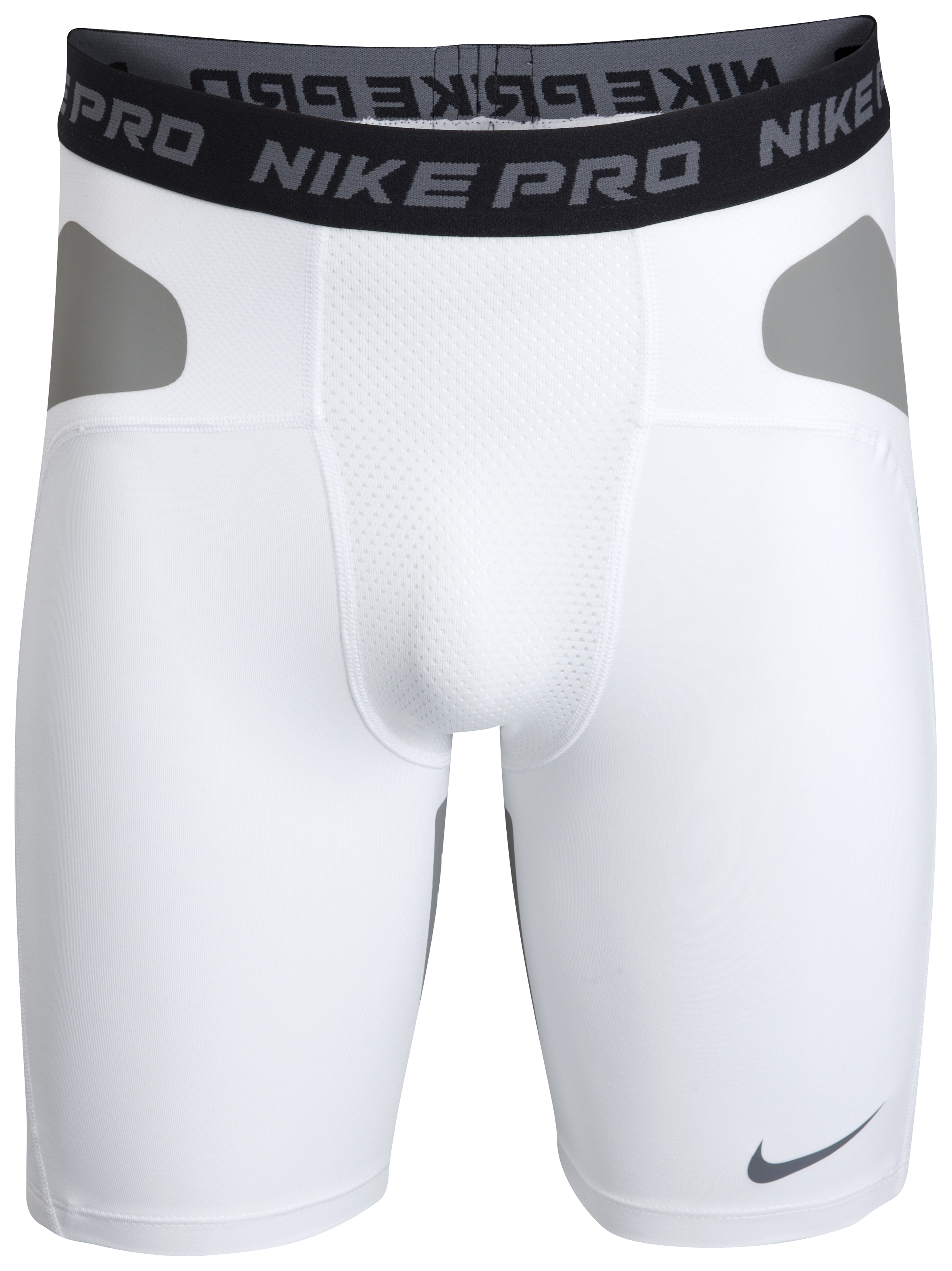 Nike Pro Football Slider Shorts - WhiteGrey