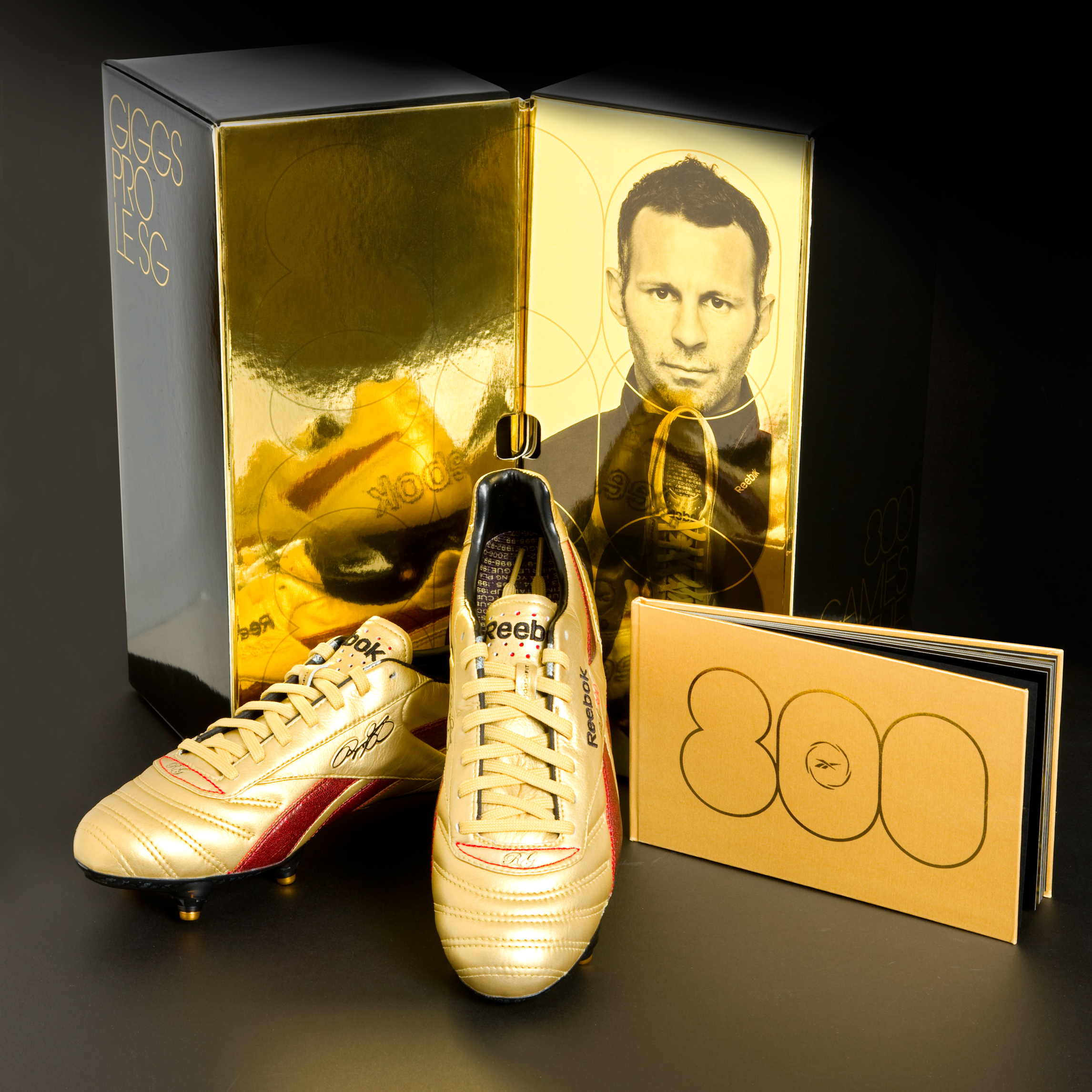 Reebok Giggs Pro Limited Edition Football Boot - Gold/Red