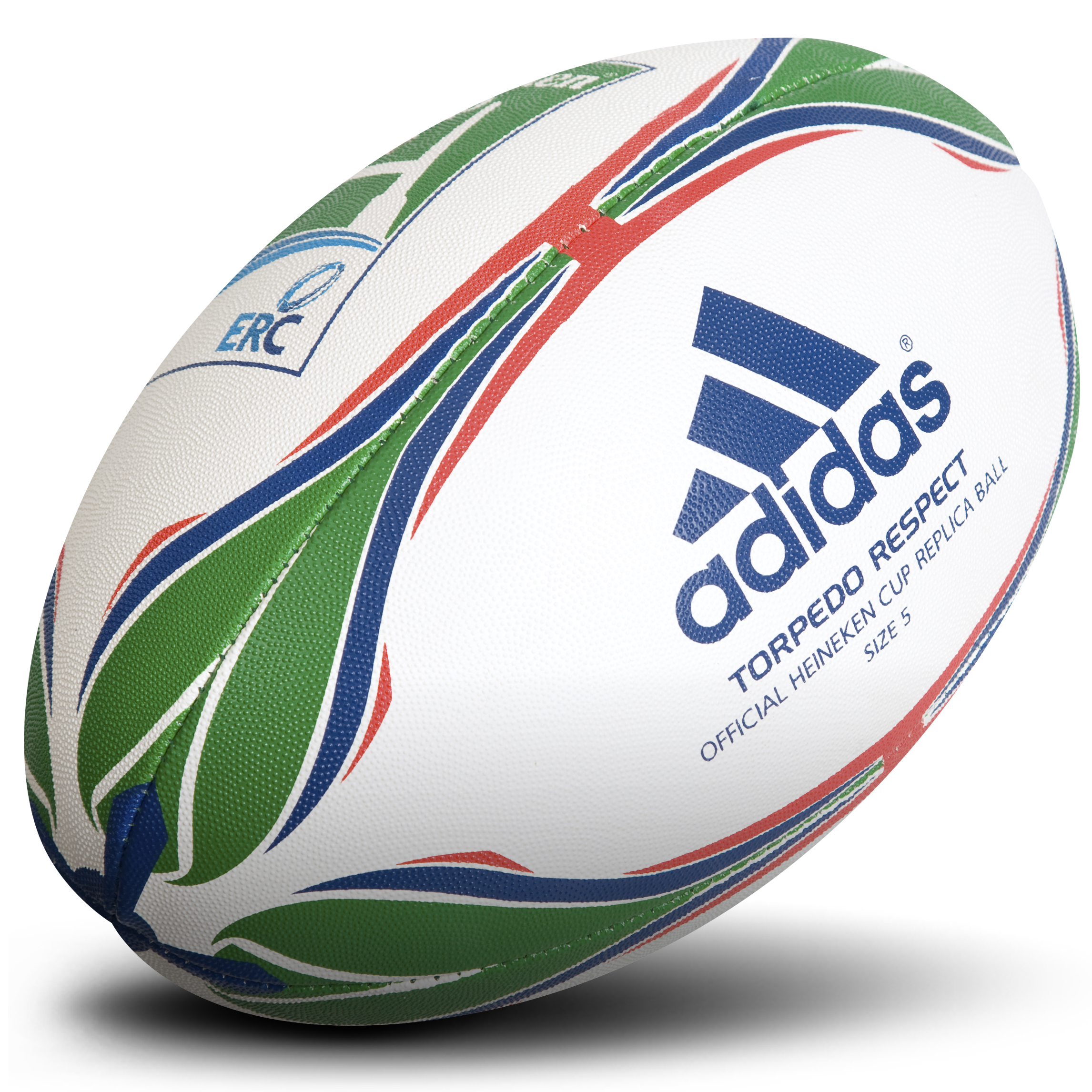 adidas Heineken Cup Training Rugby Ball - White/Fairway