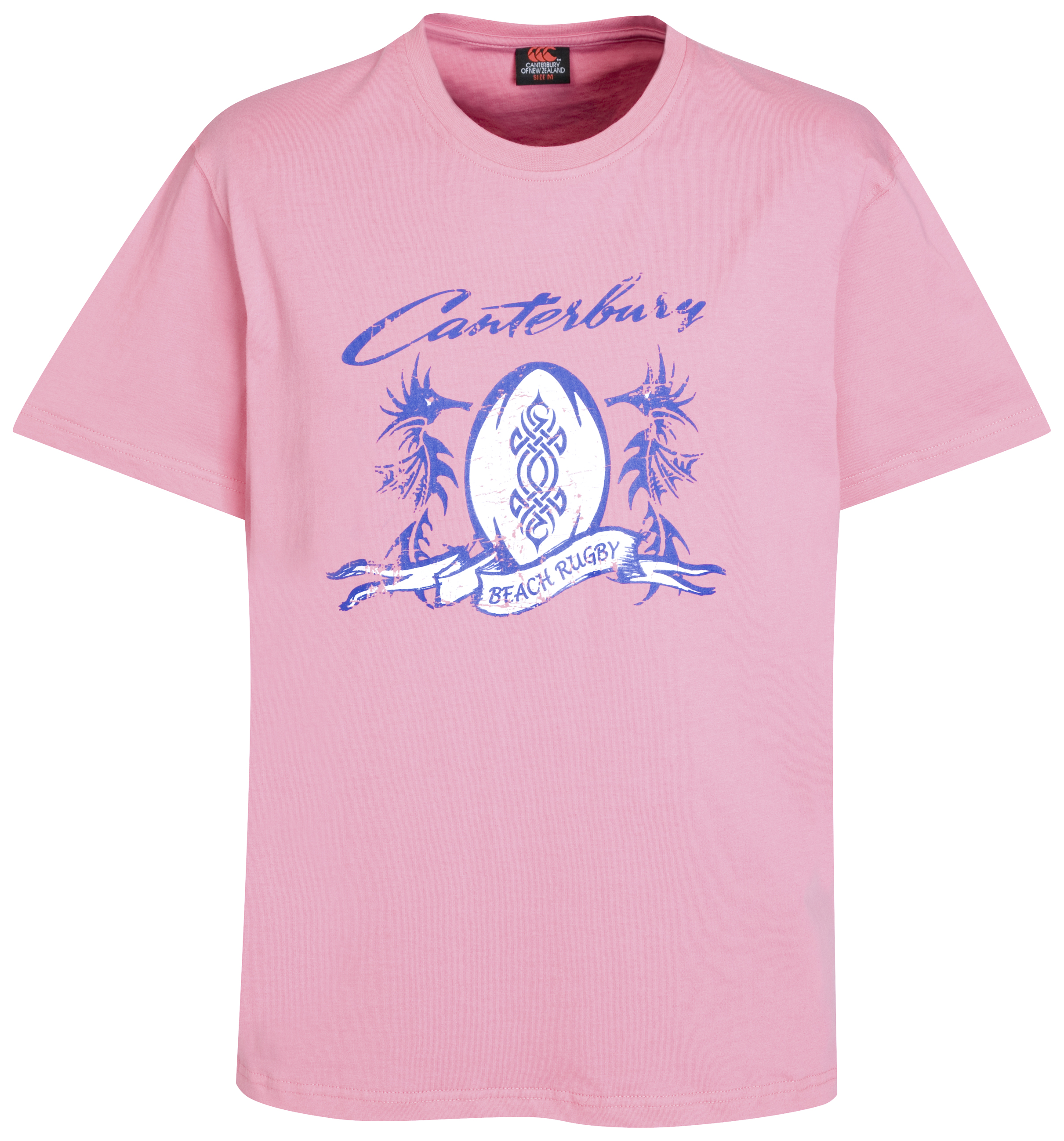 Canterbury Beach Rugby Tattoo T-Shirt - Imperial Pink