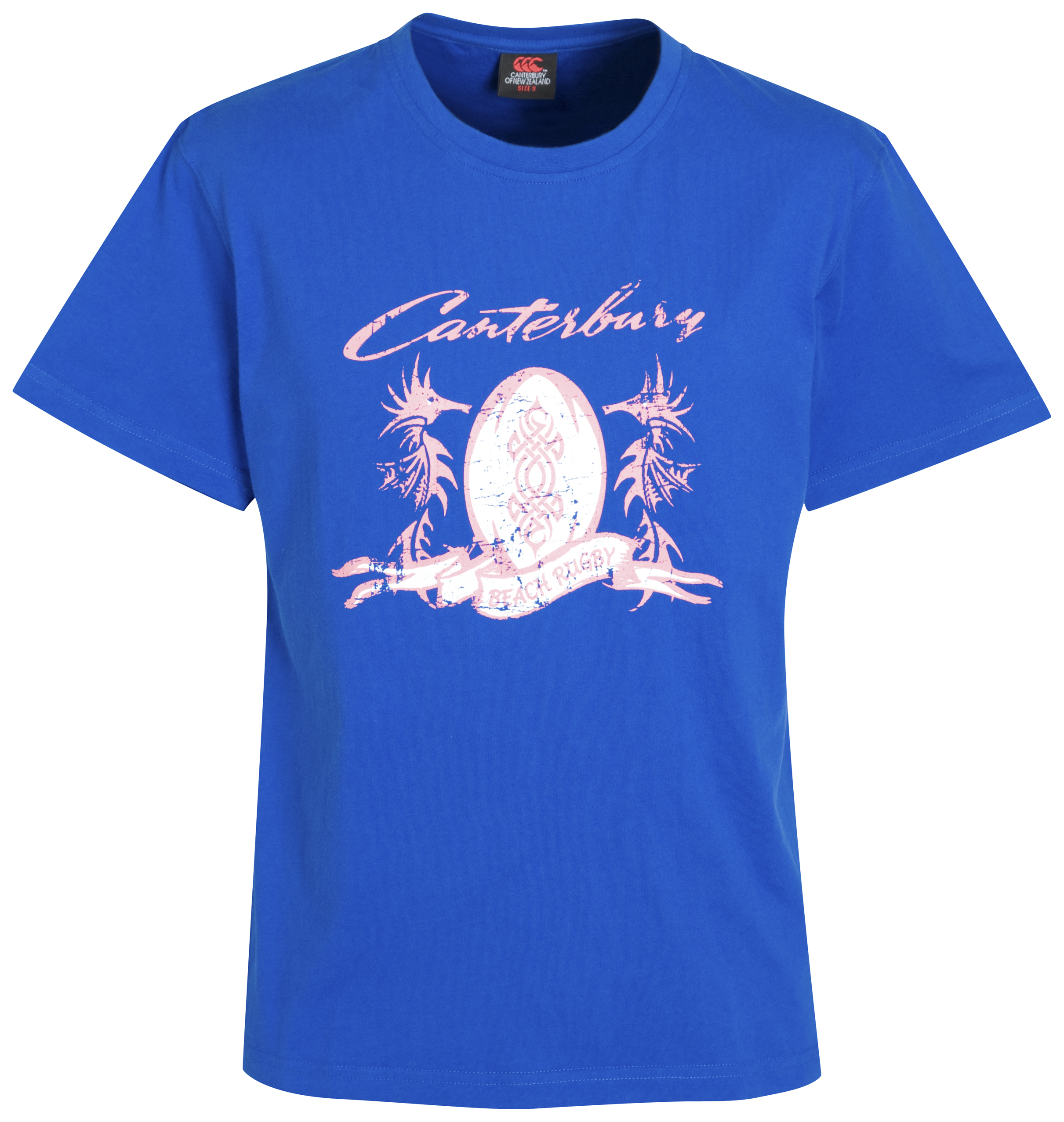Canterbury Beach Rugby Tattoo T-Shirt - Madison Blue