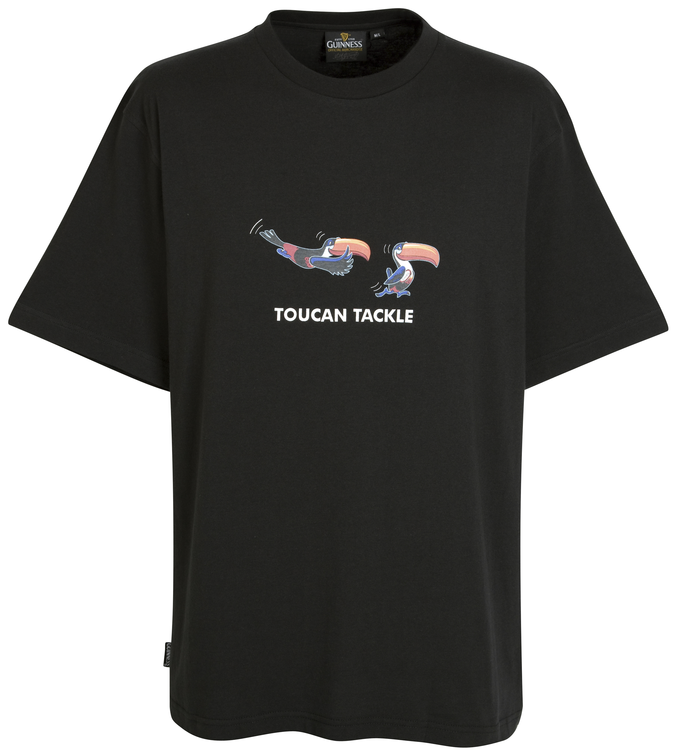 Guinness Toucan Tackle T-Shirt - Black