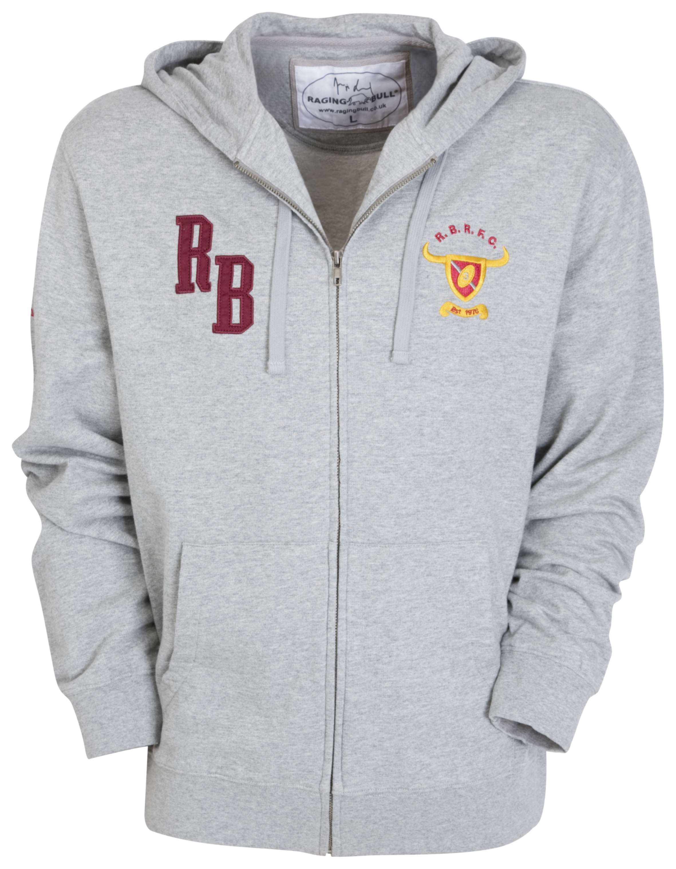 Raging Bull Crest Hoodie.
 