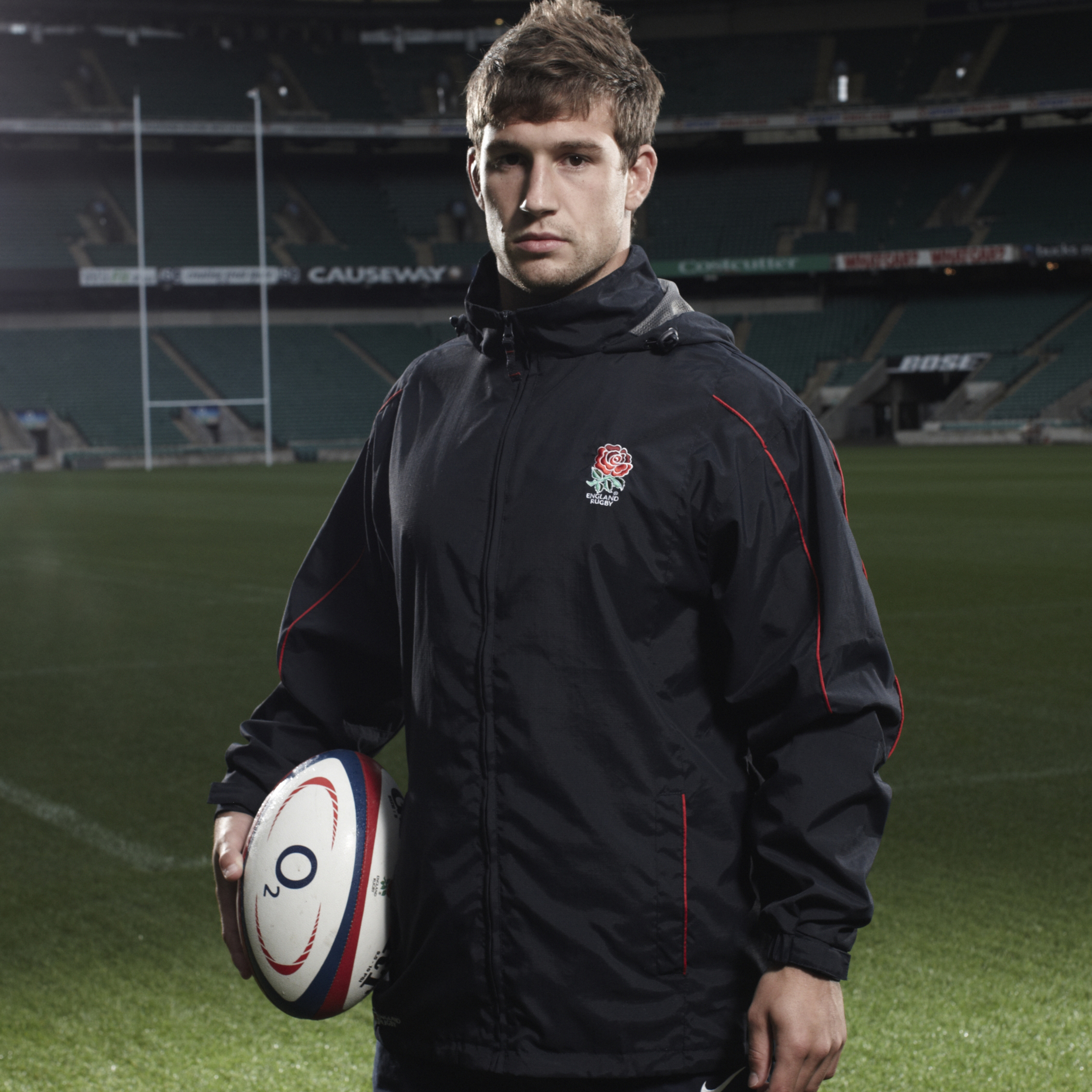 England Rugby Classic Rain Jacket – Navy/ Red