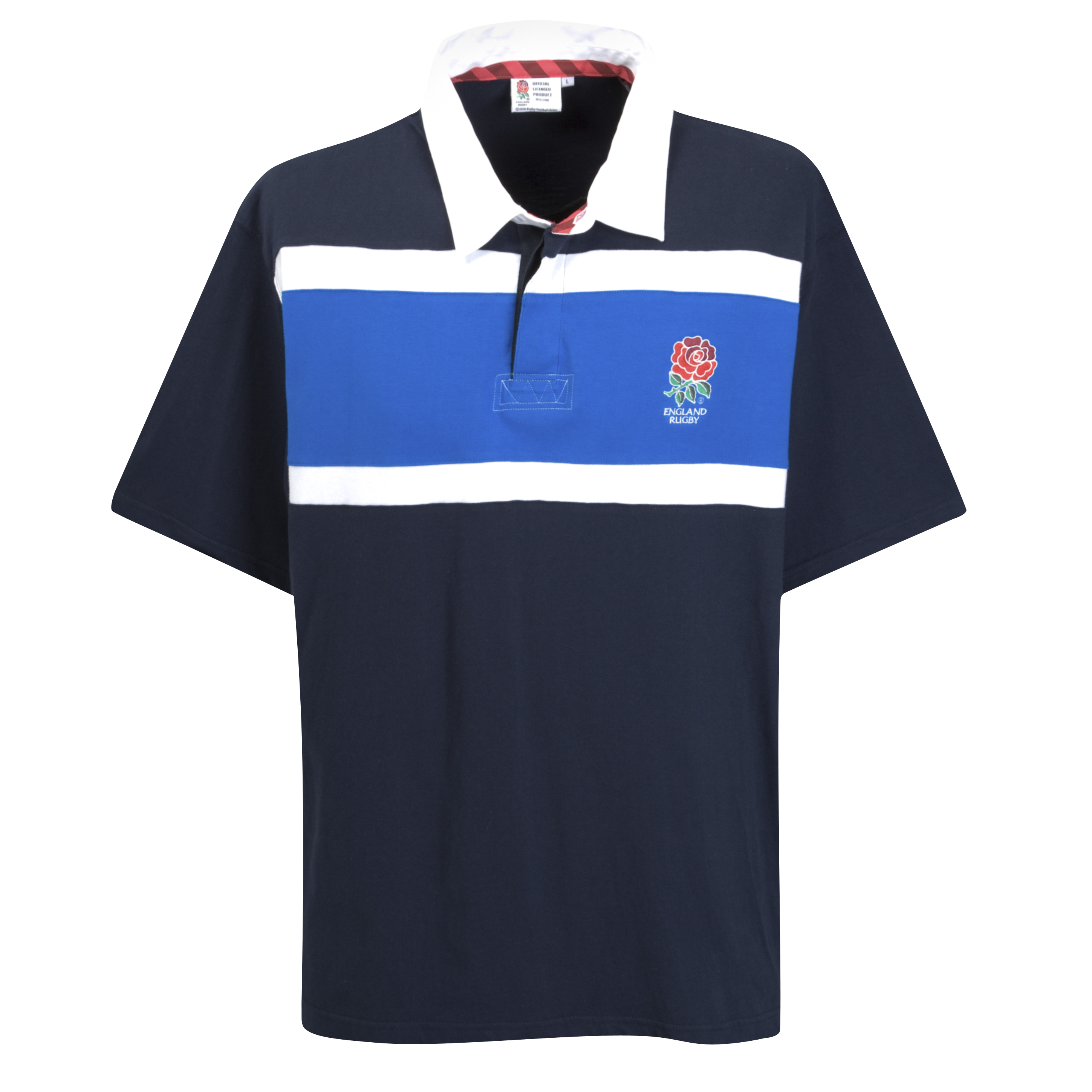 England Rugby Classic Panelled Rugby Top –  Navy/ Royal