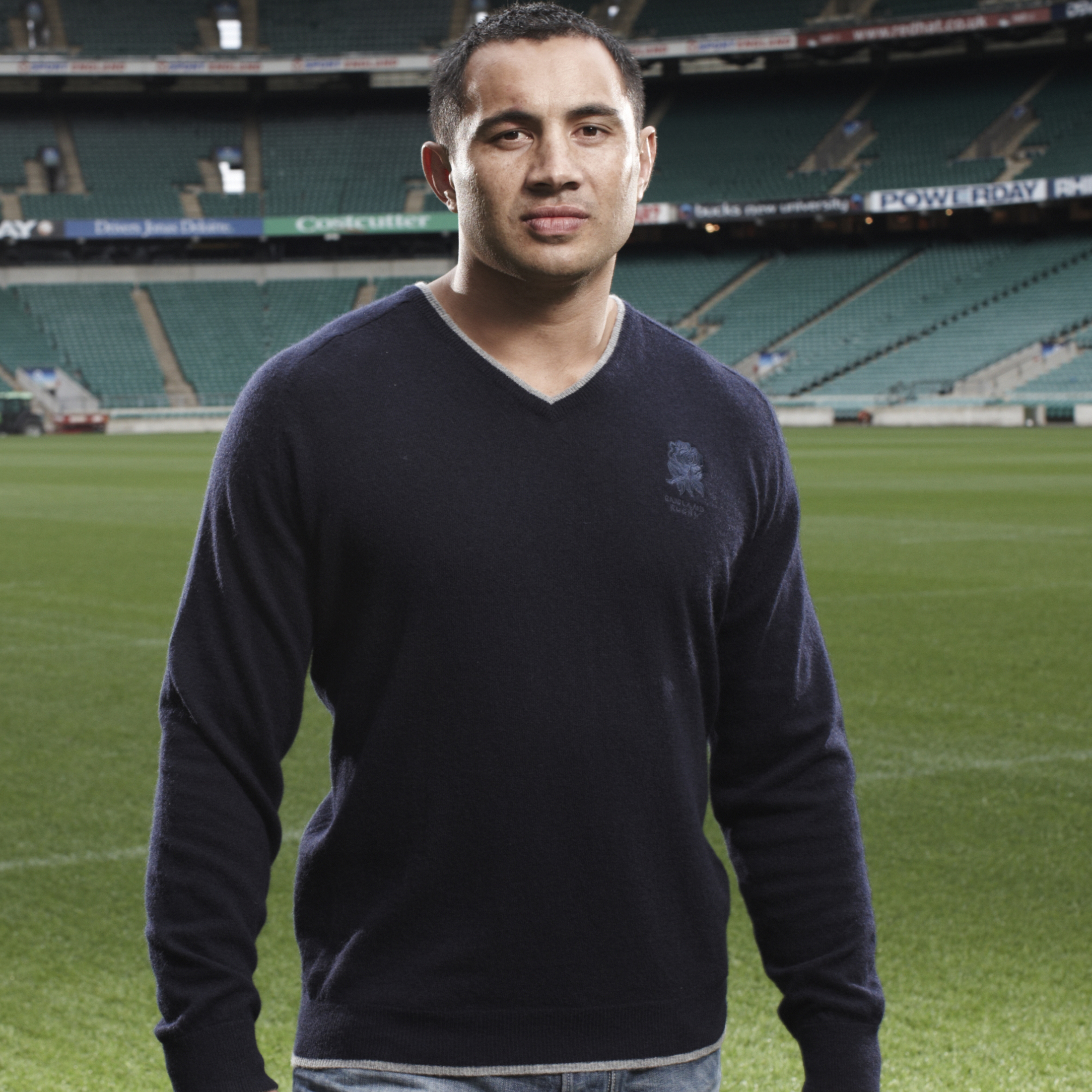 England Rugby Classic VNeck Sweater  Navy