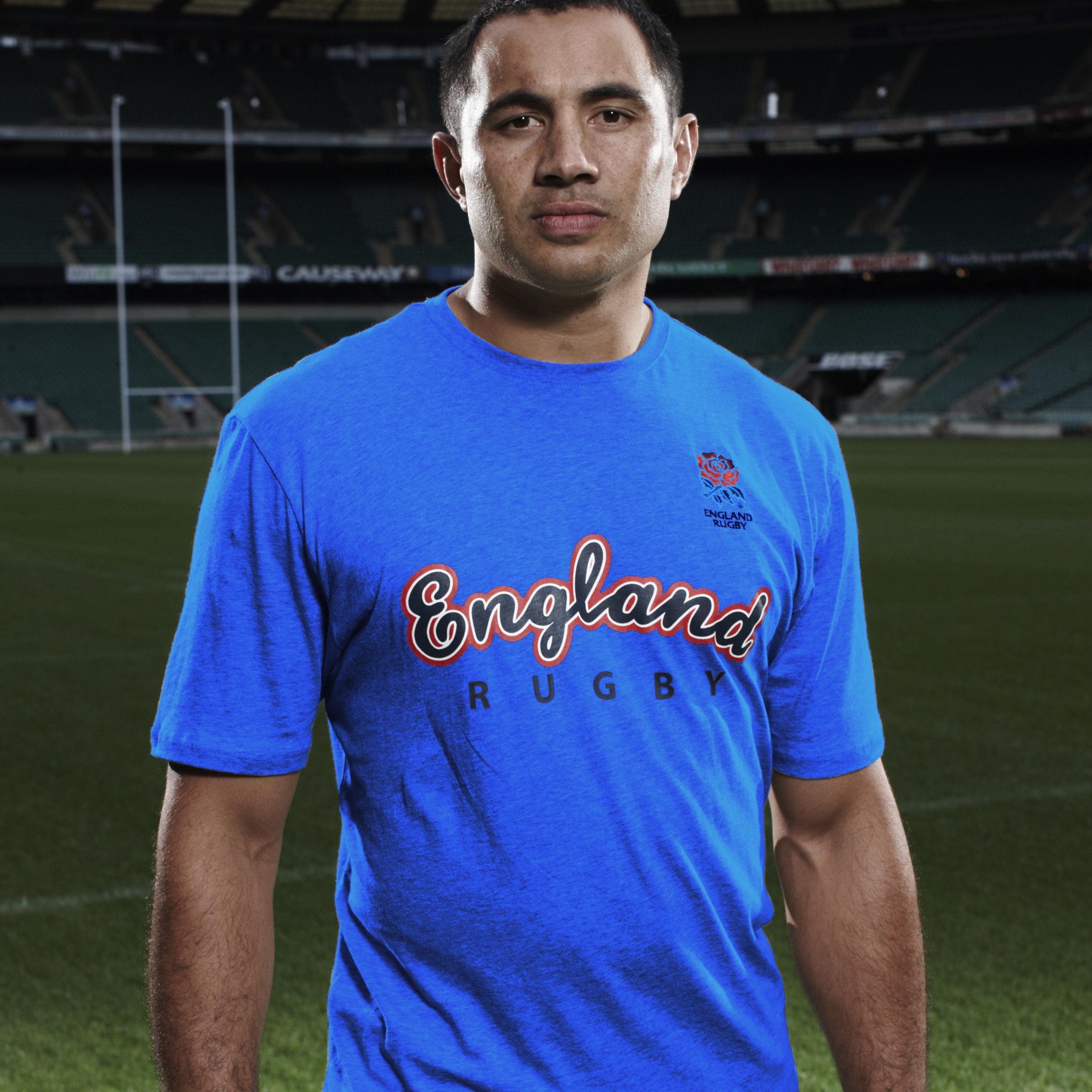 England Rugby Classic Script TShirt  Royal