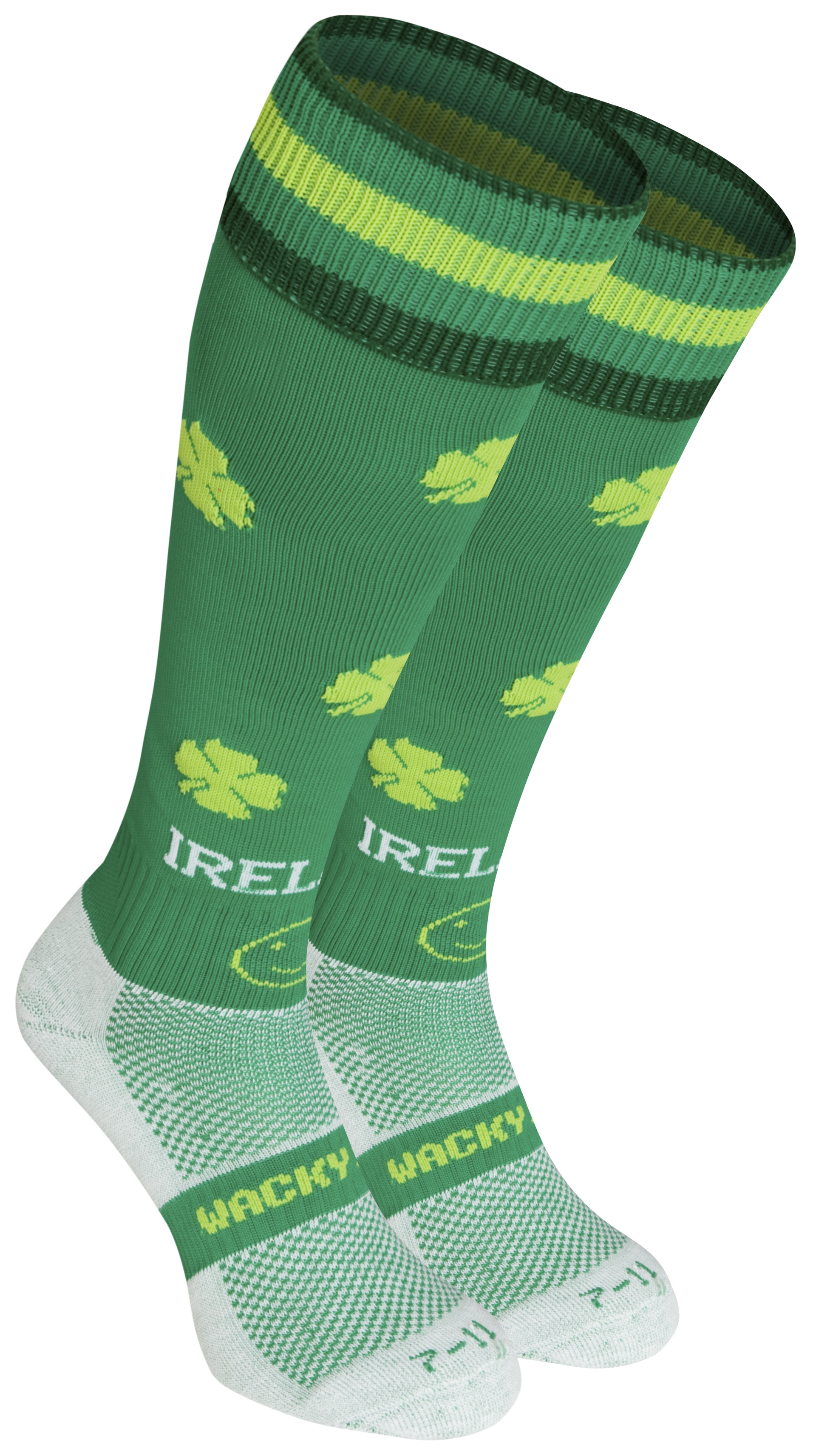WackySox Ireland Socks - Green - Size 2-6