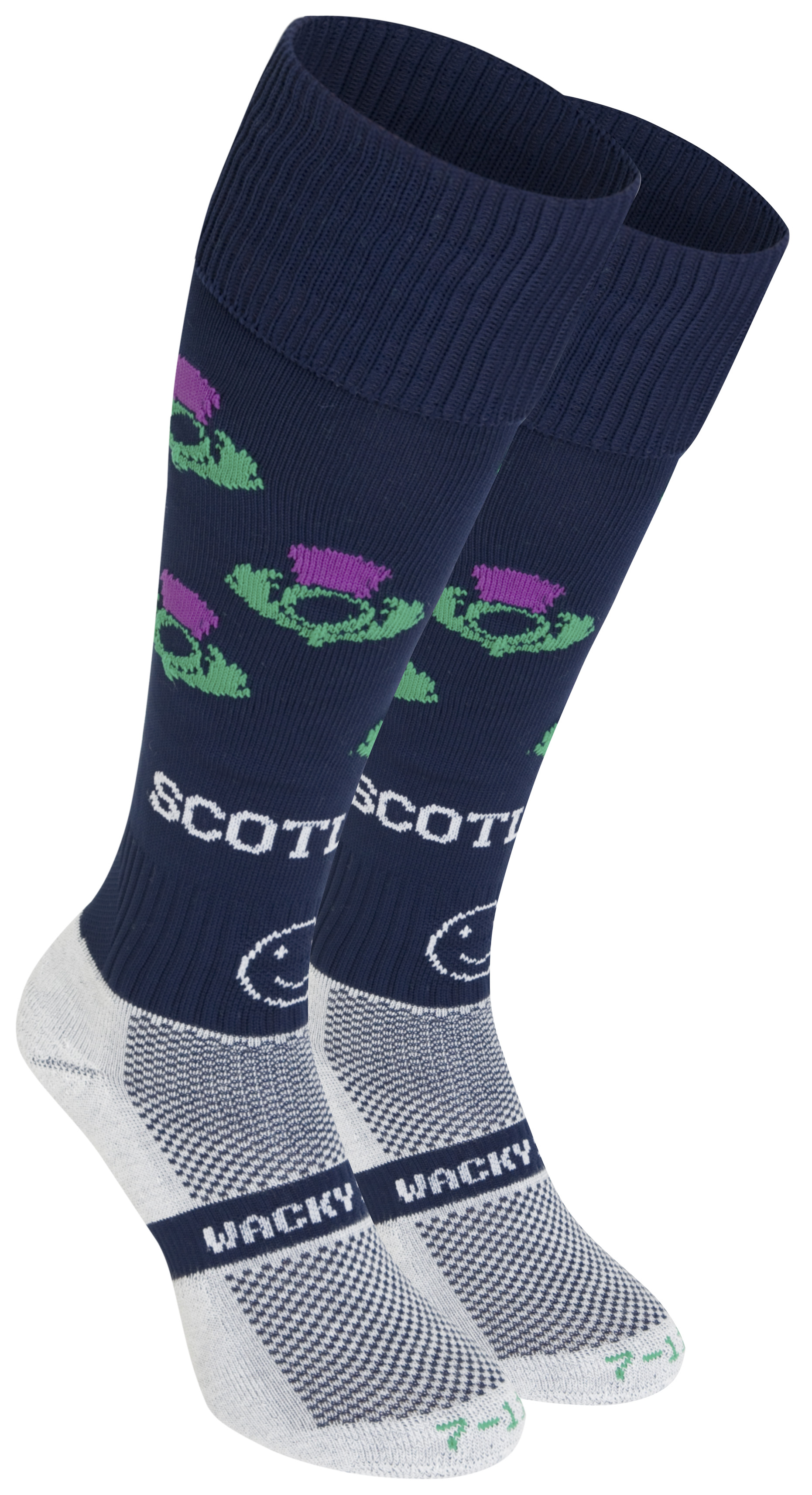 WackySox Scotland Socks - Blue - Size 2-6