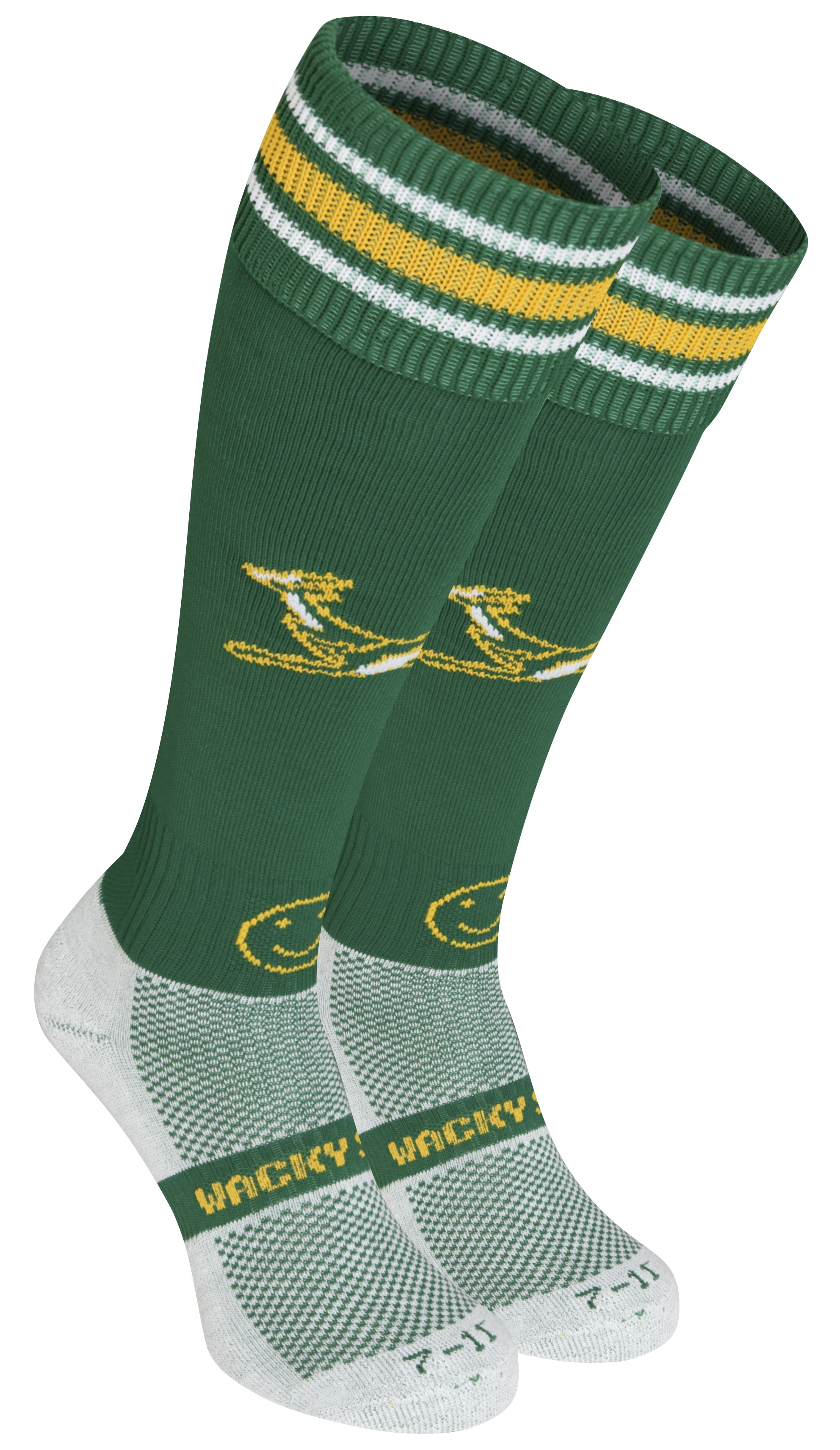 WackySox South Africa Socks Gold Size 12 14