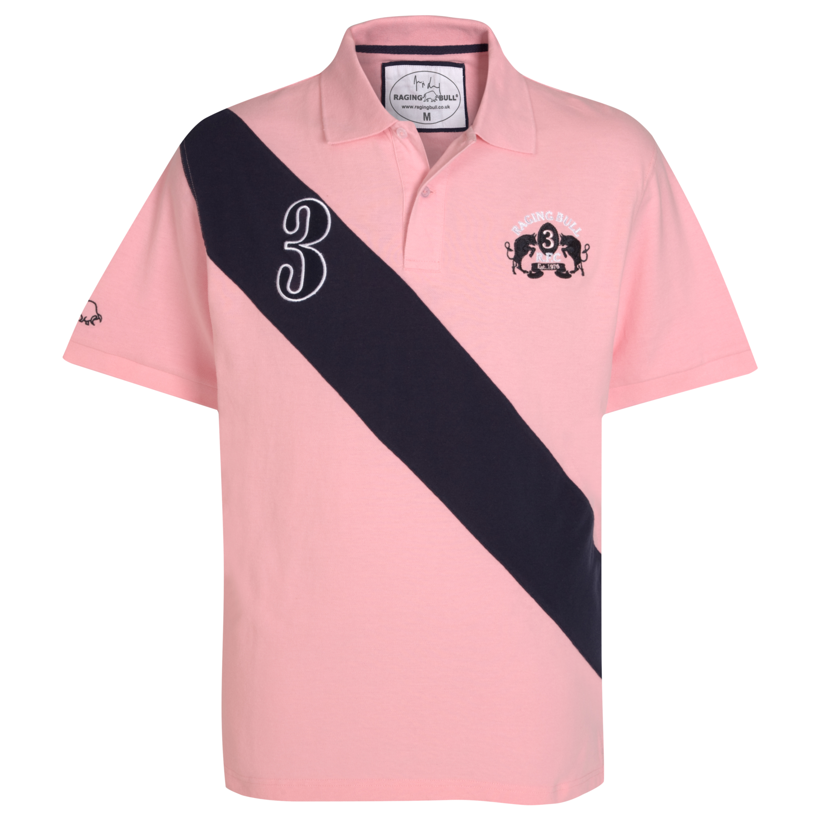 Raging Bull Diagonal Stripe Polo