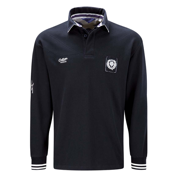 Scotland Classic Rugby Jersey Long Sleeved Navy