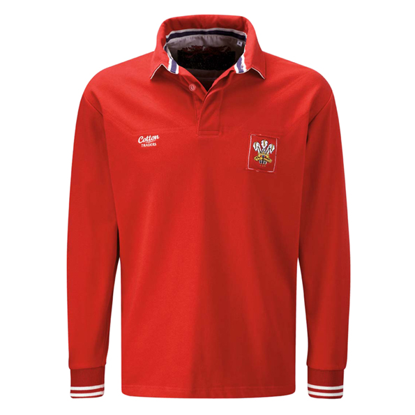 Wales Classic Rugby Jersey - Long Sleeved - Red