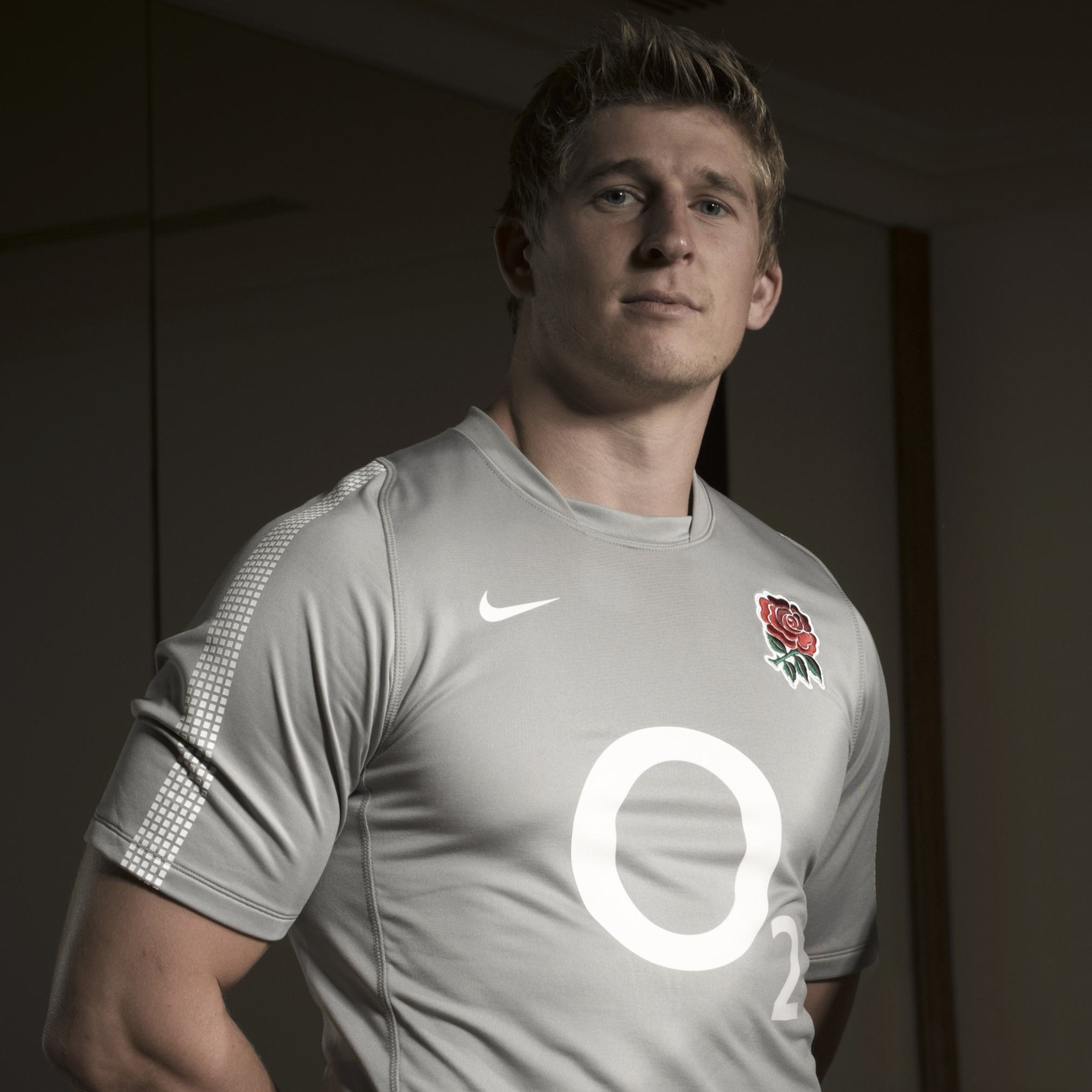 England Rugby Training Jersey - Medium Grey/White