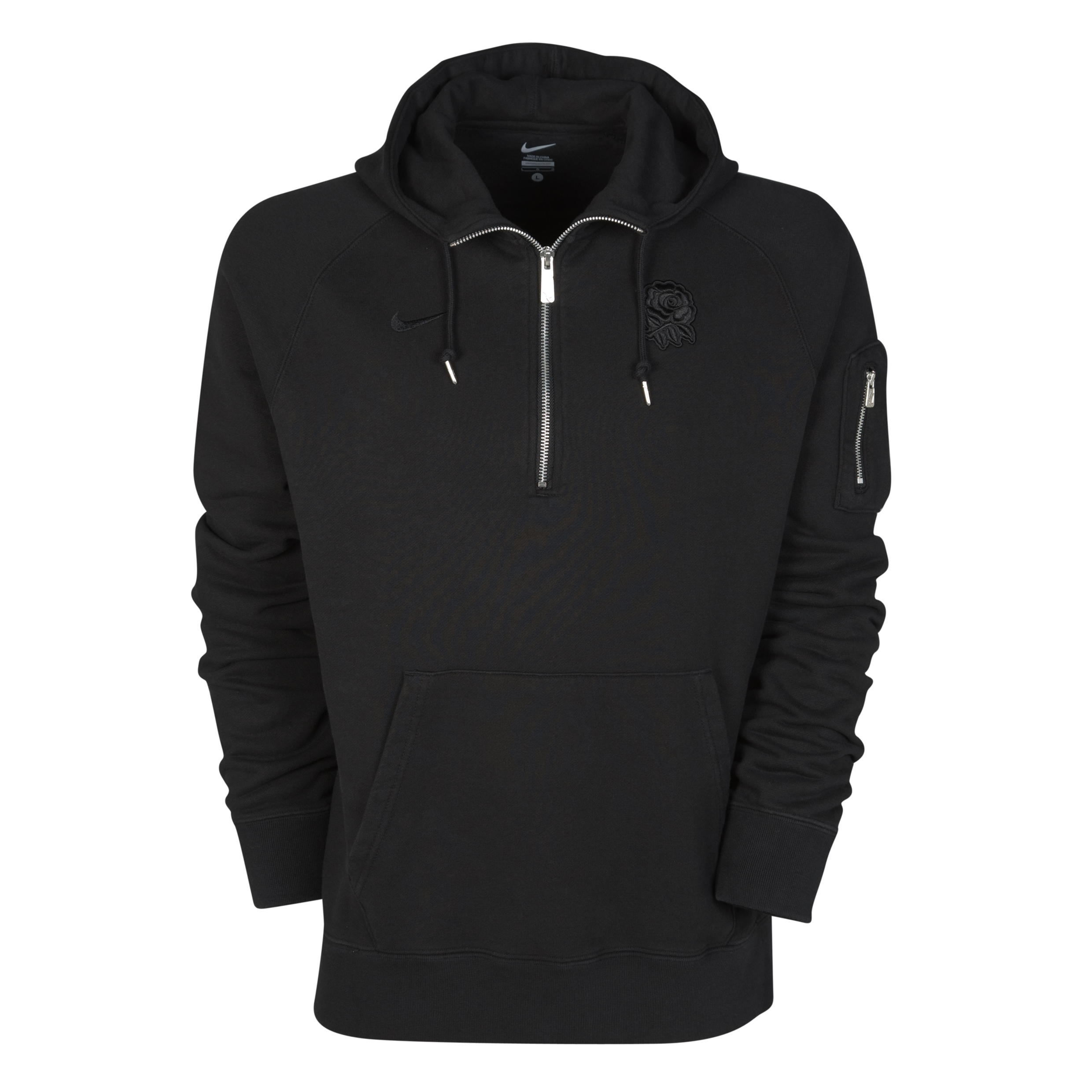 England Rugby Tonal AW77 Hoody - Black-Black