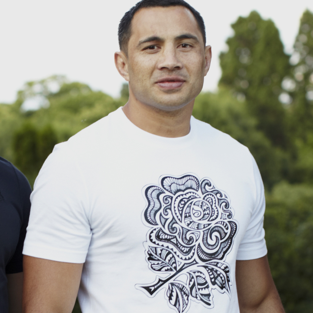 England Rugby Tournament T-Shirt - White/Black