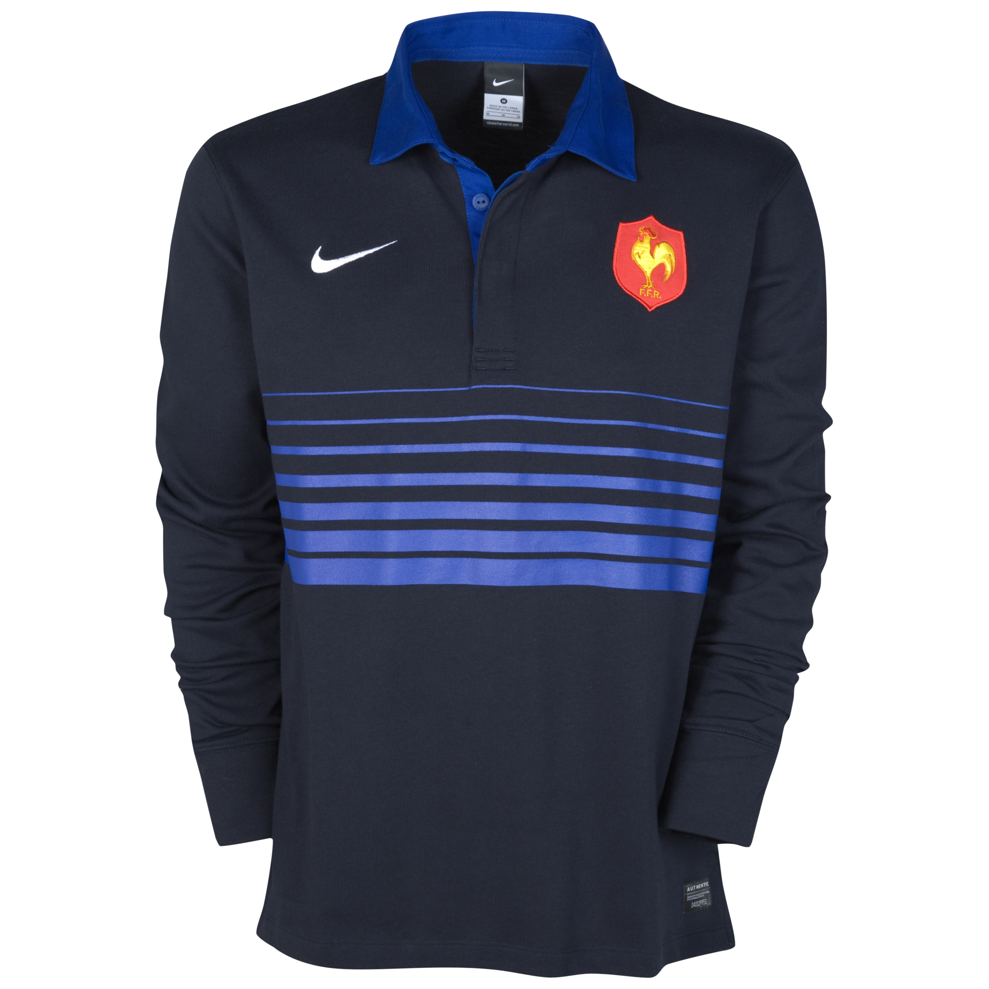 France Rugby Home Supporters Jersey 2011-12 - Long Sleeved