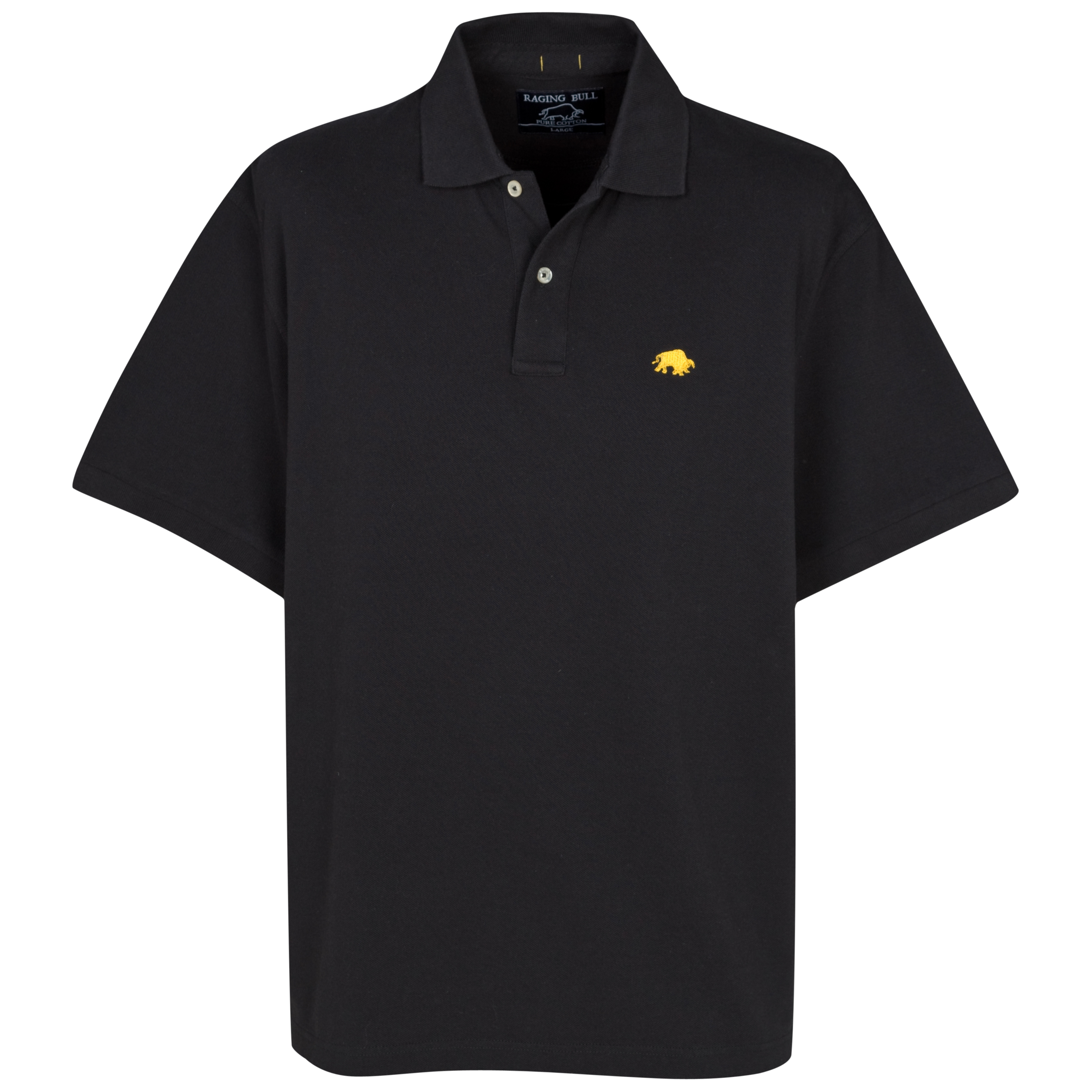 Raging Bull Signature Pique Polo - Black