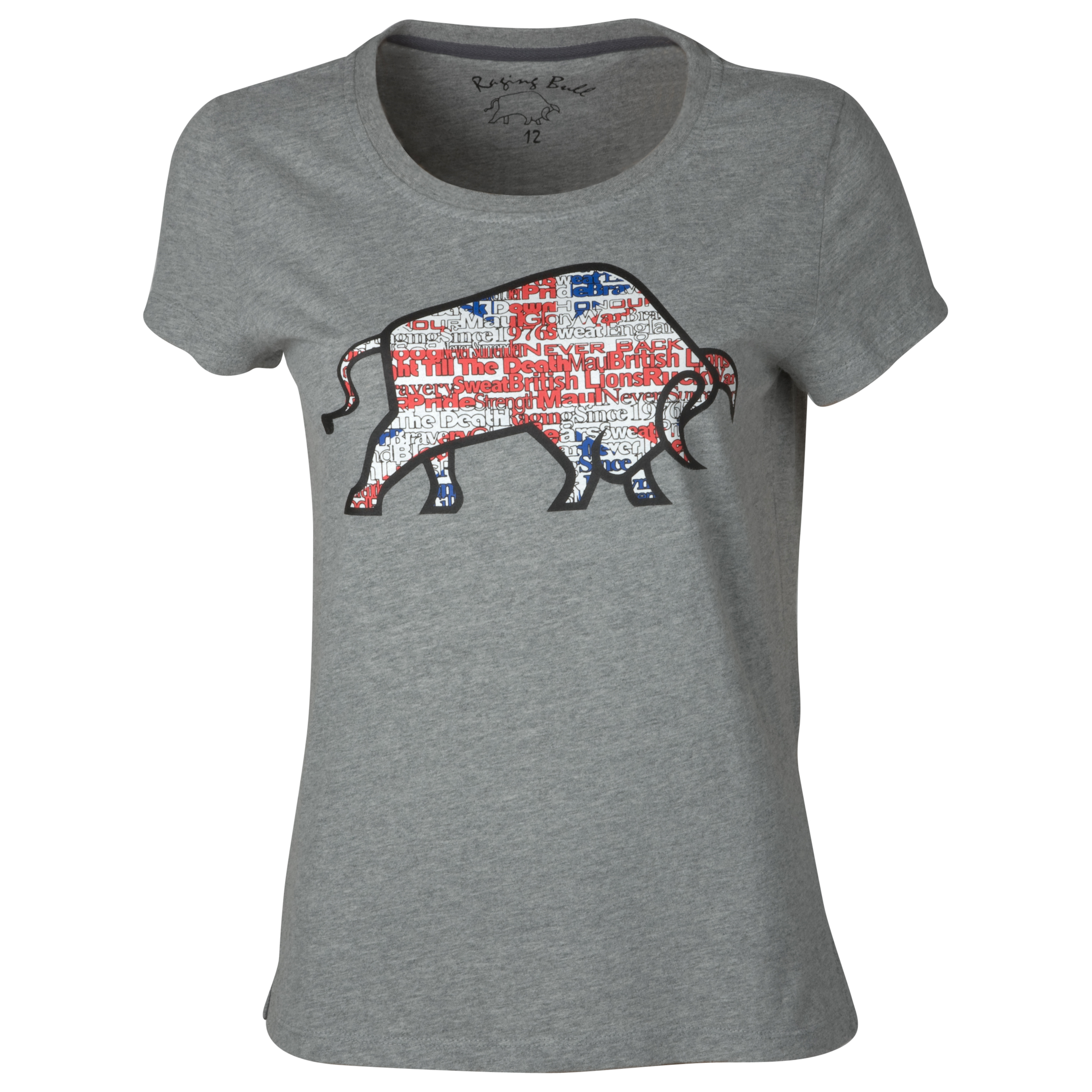 Raging Bull St George T-Shirt - Womens - Marl Grey