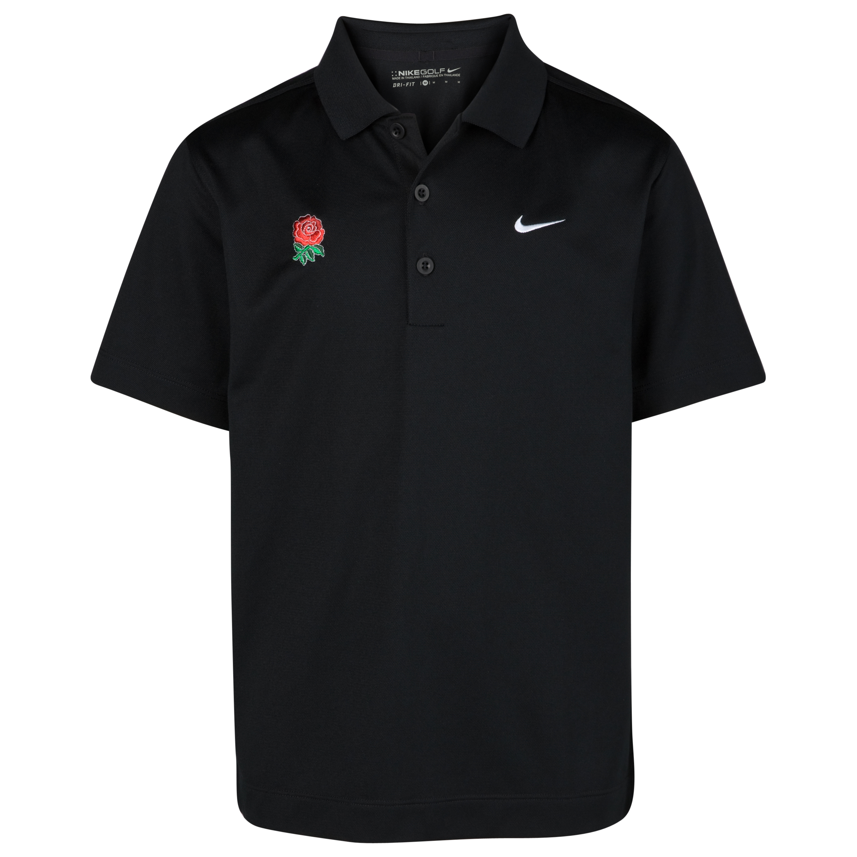 England Rugby Nike Golf Dri-fit Tech Solid Polo - Kids - Black.