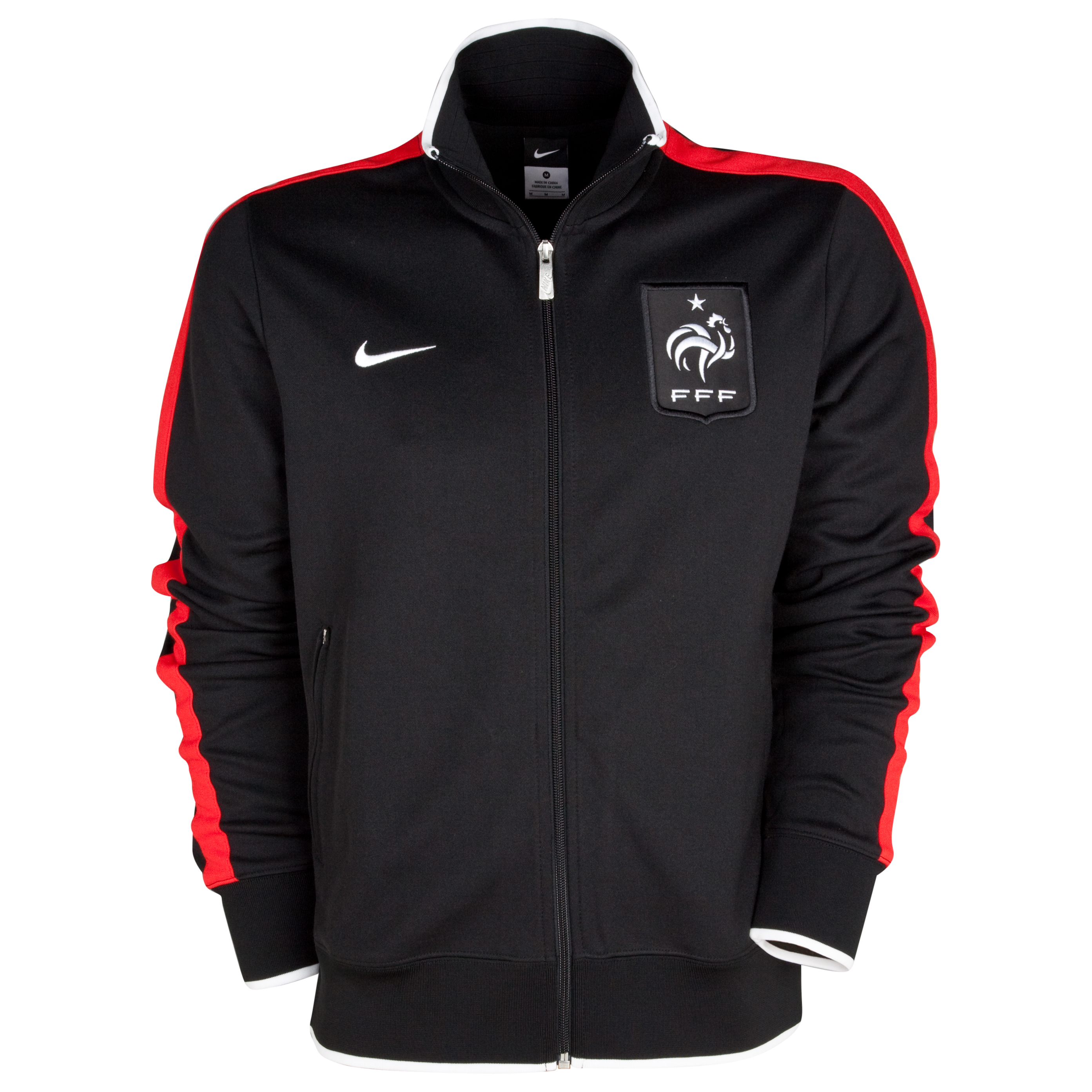 France Authentic N98 Jacket Black~Comet Red~Comet Red~White