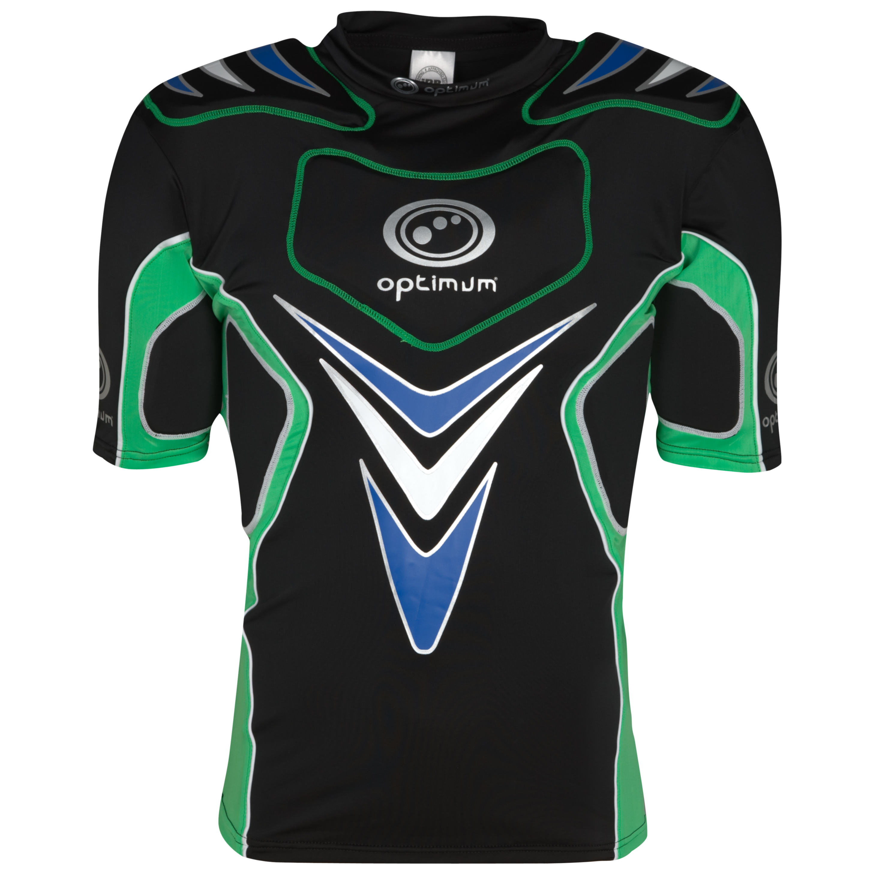 Optimum Blitz Rift Protective Top - Green/Blue