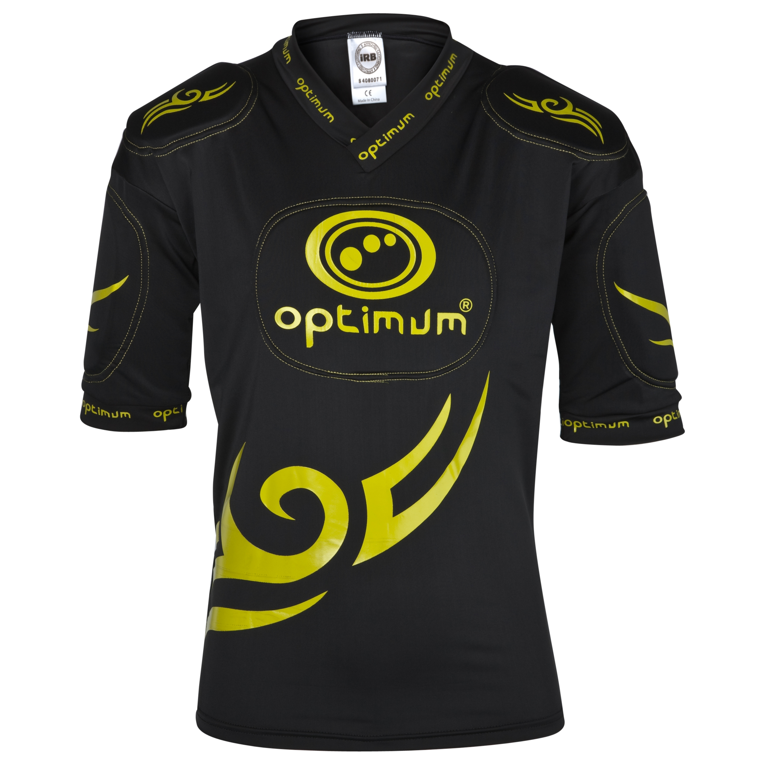 Optimum Five Pad Tribal Protection Top - Black/Yellow - Kids