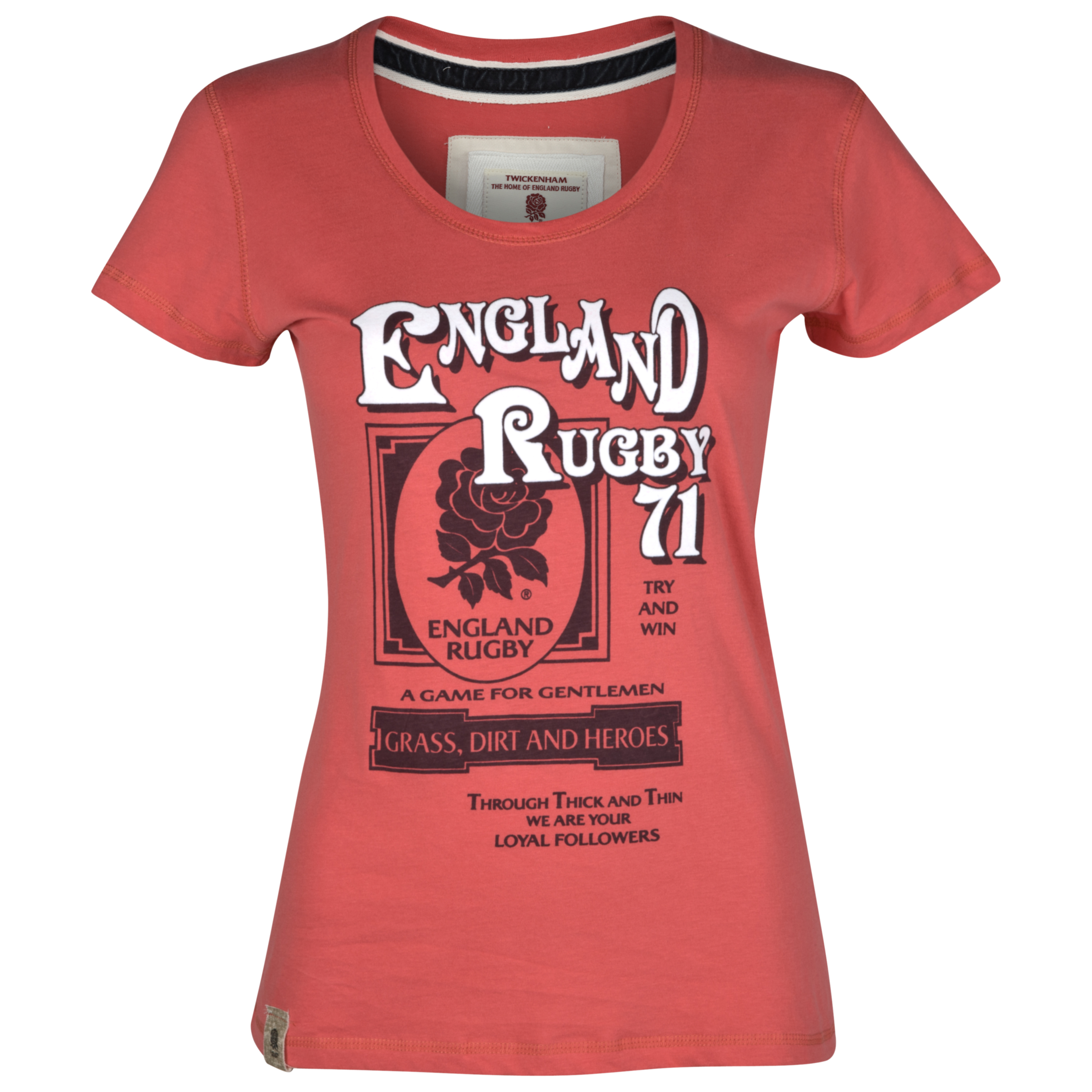 England Rugby Cotton T-Shirt - Red