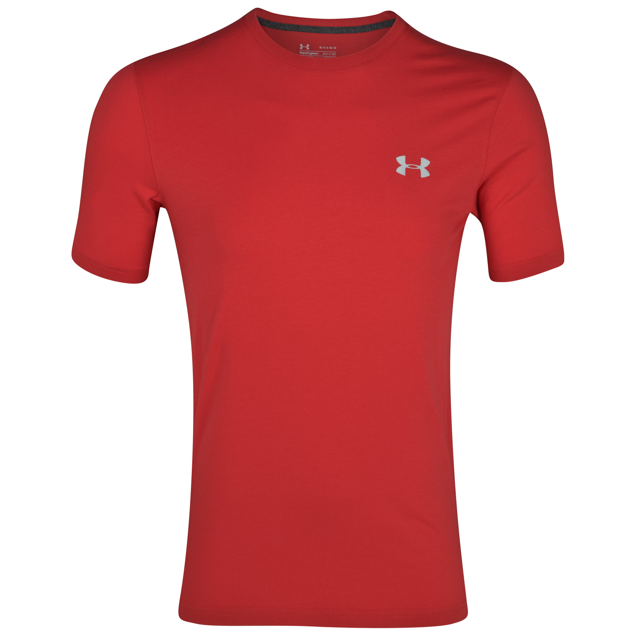 Under Armour Charged Cotton T-Shirt - Red/Aluminium