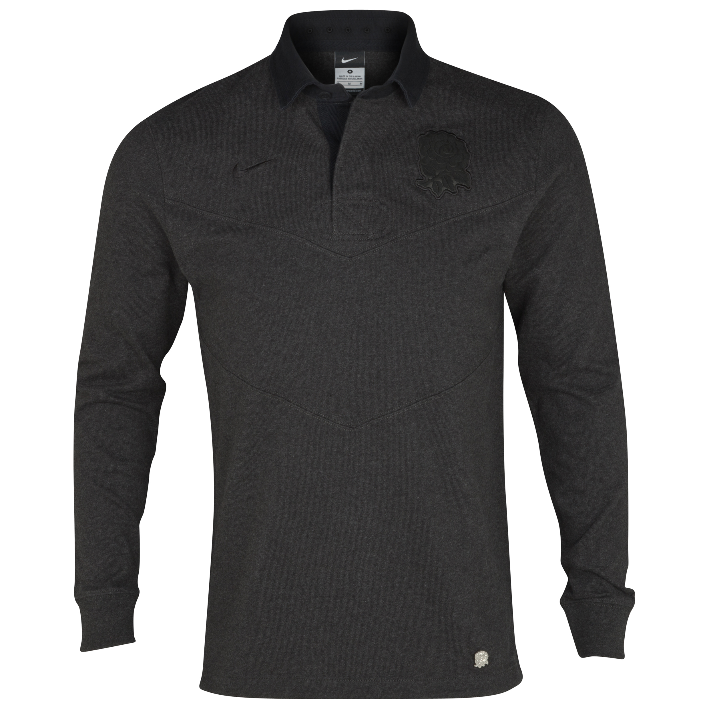 England Rugby Pinnacle 1823 Jersey - Black Heather-Black