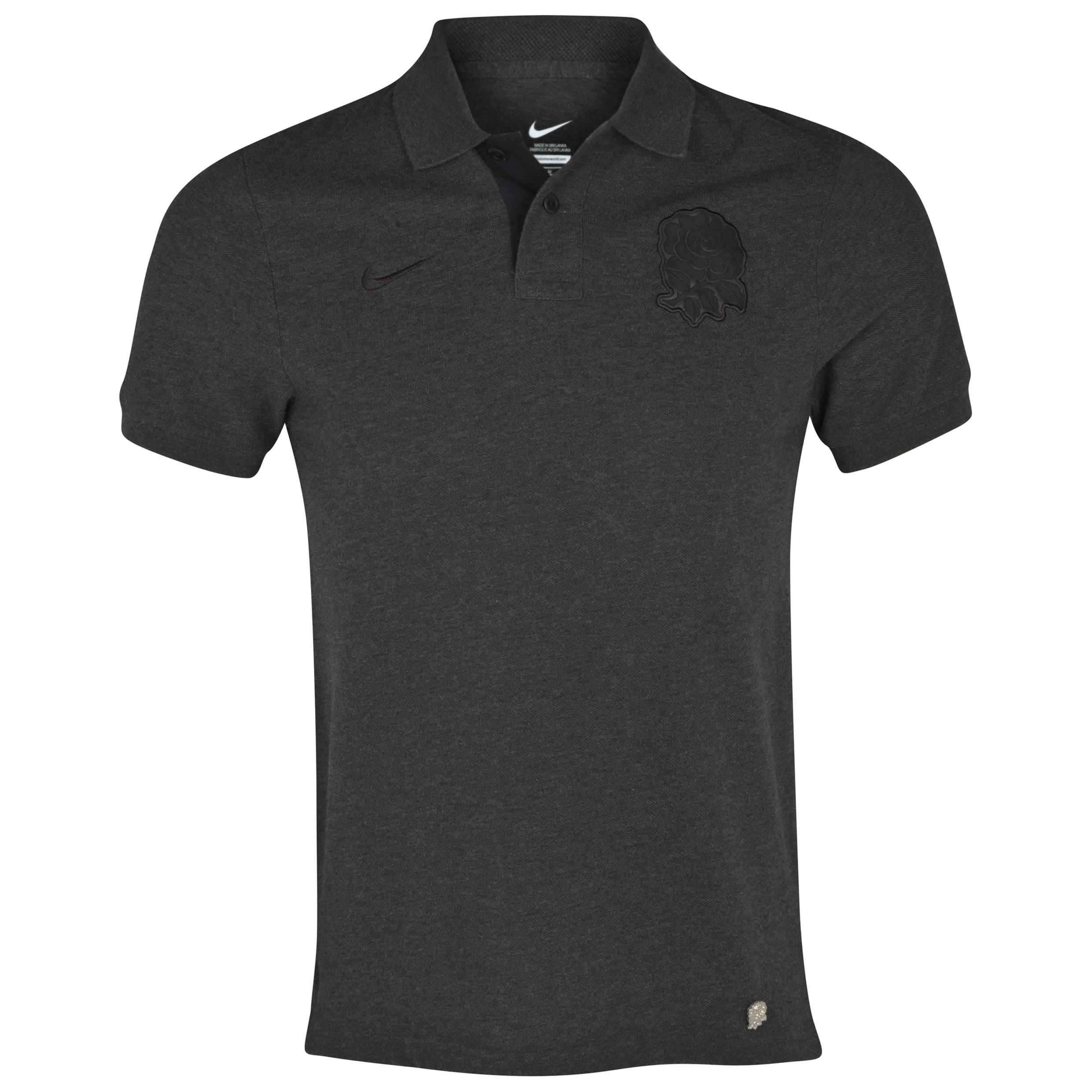 England Rugby Tournement Grand Slam Polo Shirt -Black - Heather/Black England Rugby Tournement Grand Slam Polo Shirt -Black - Heather/Black Small Image