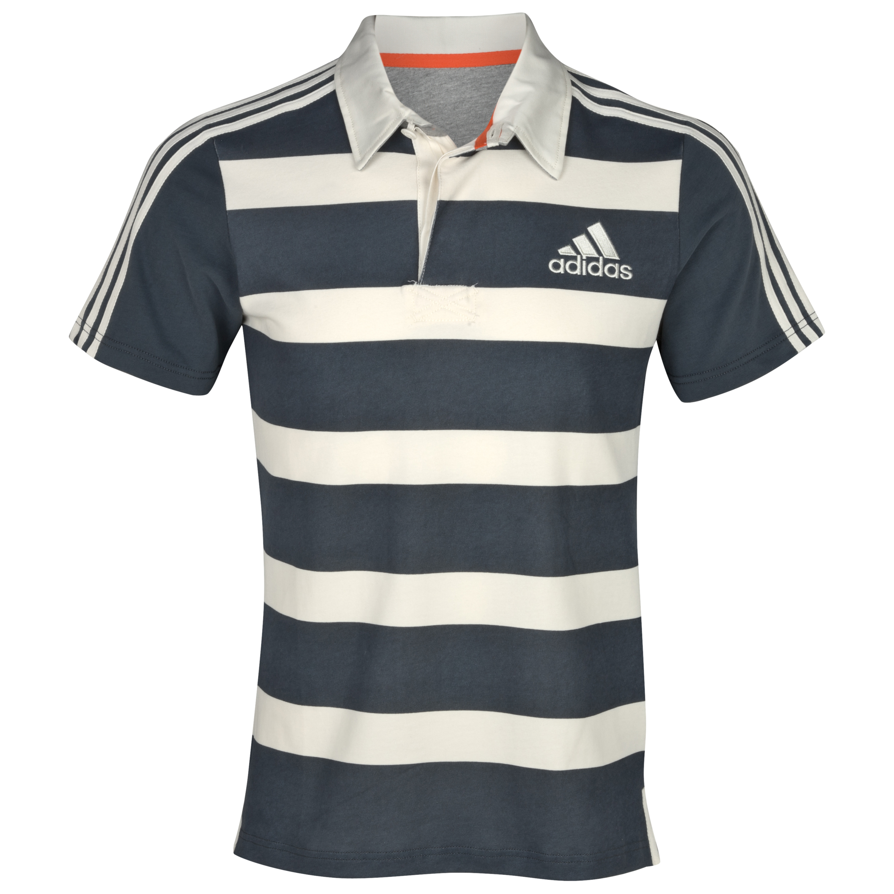 adidas Essentials  Short Sleeve Rugby Jersey - Dark Onix/Spray