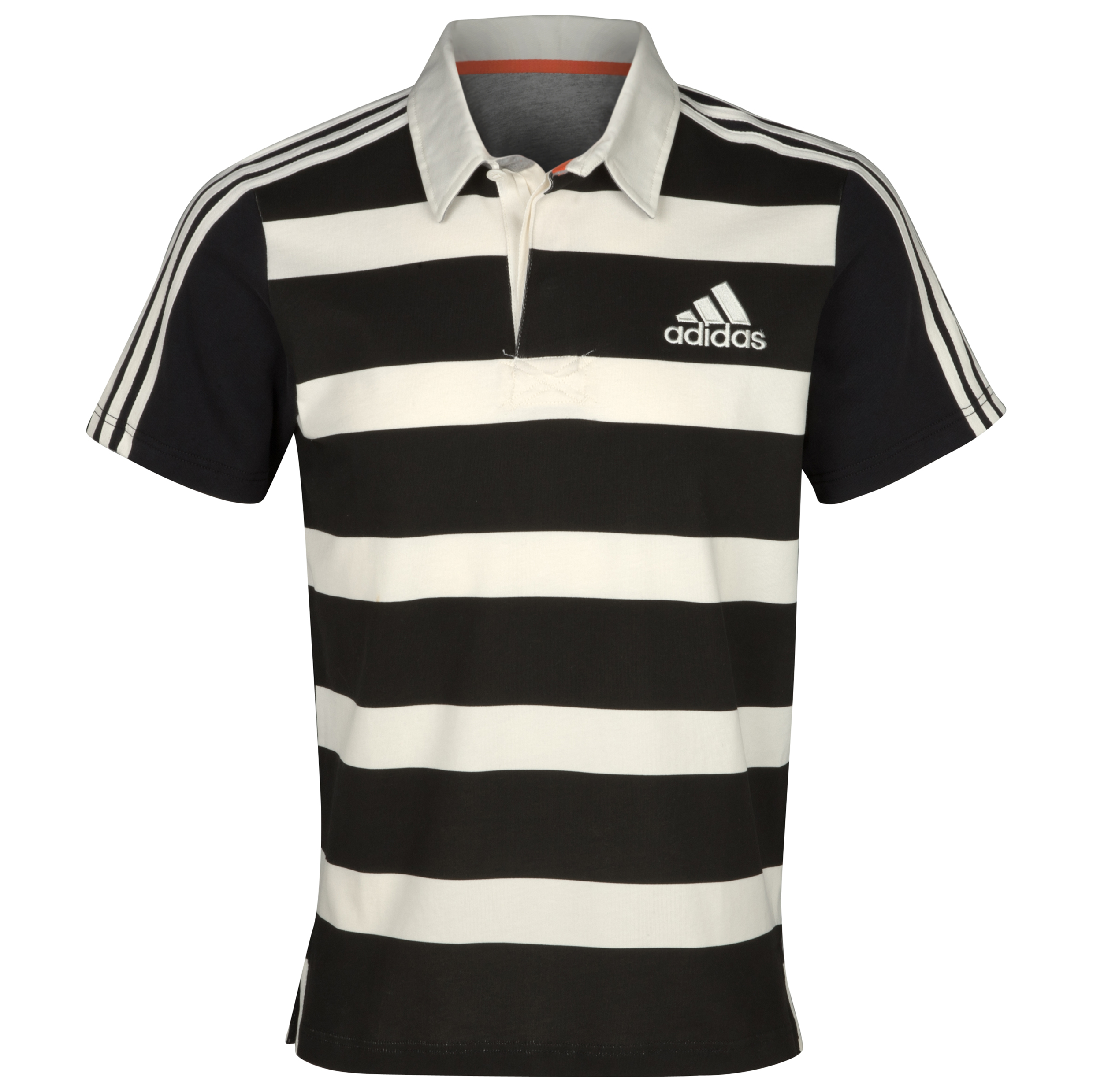 adidas Essentials  Short Sleeve Rugby Jersey - Black-Spray