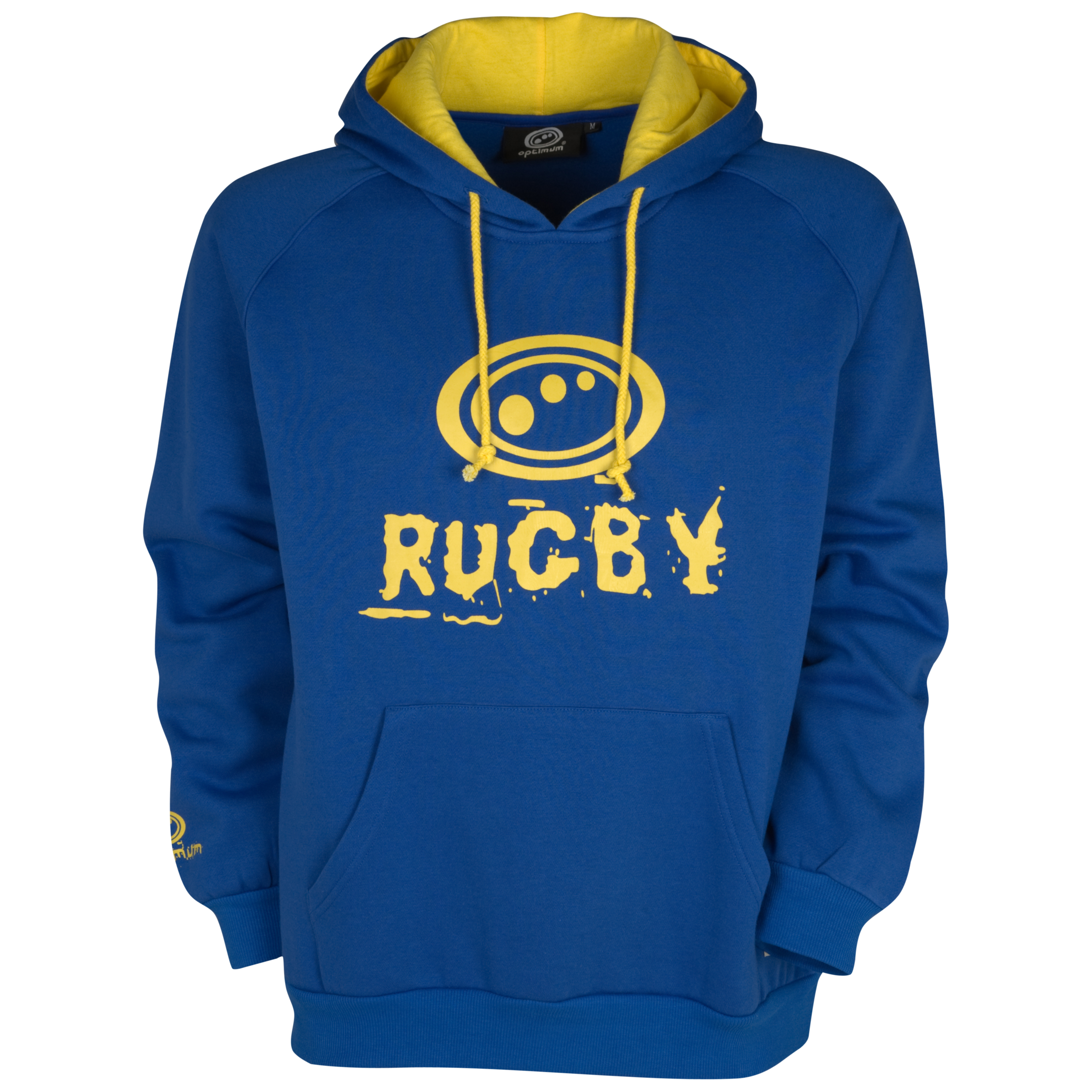 Optimum Rugby Hooded Top - Royal-Yellow