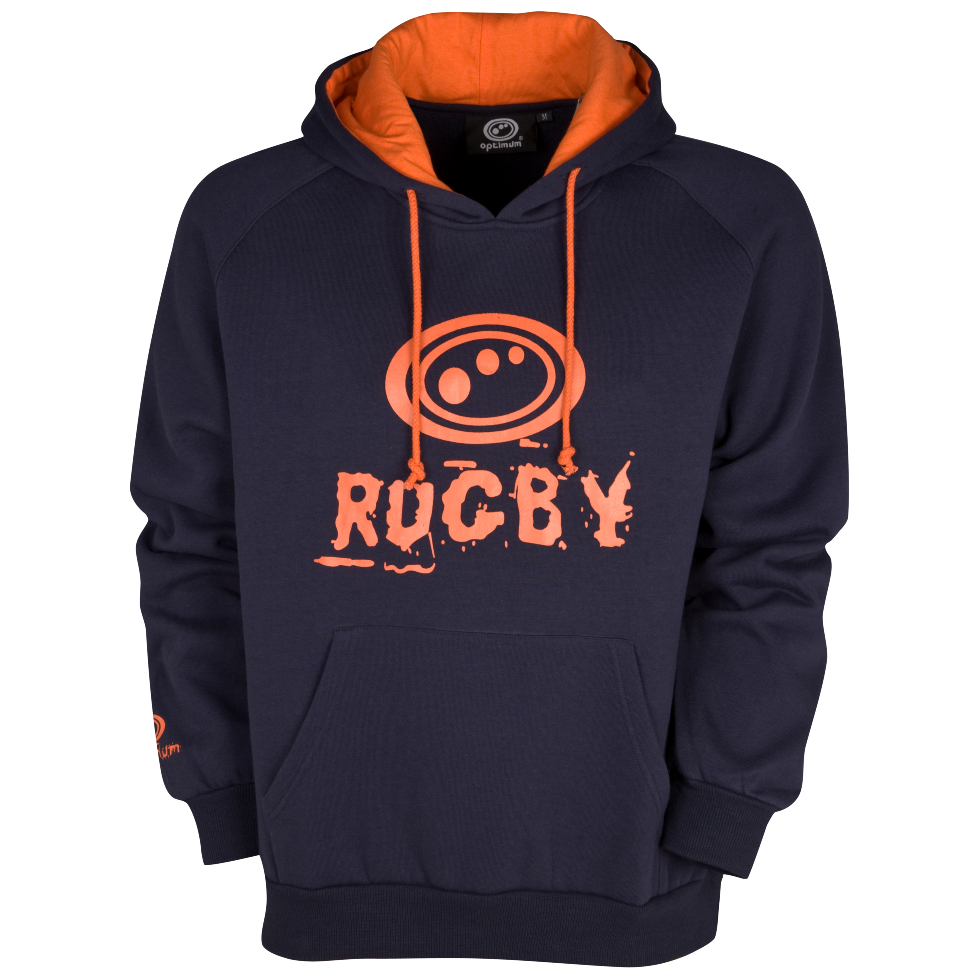 Optimum Rugby Hooded Top - Navy-Orange