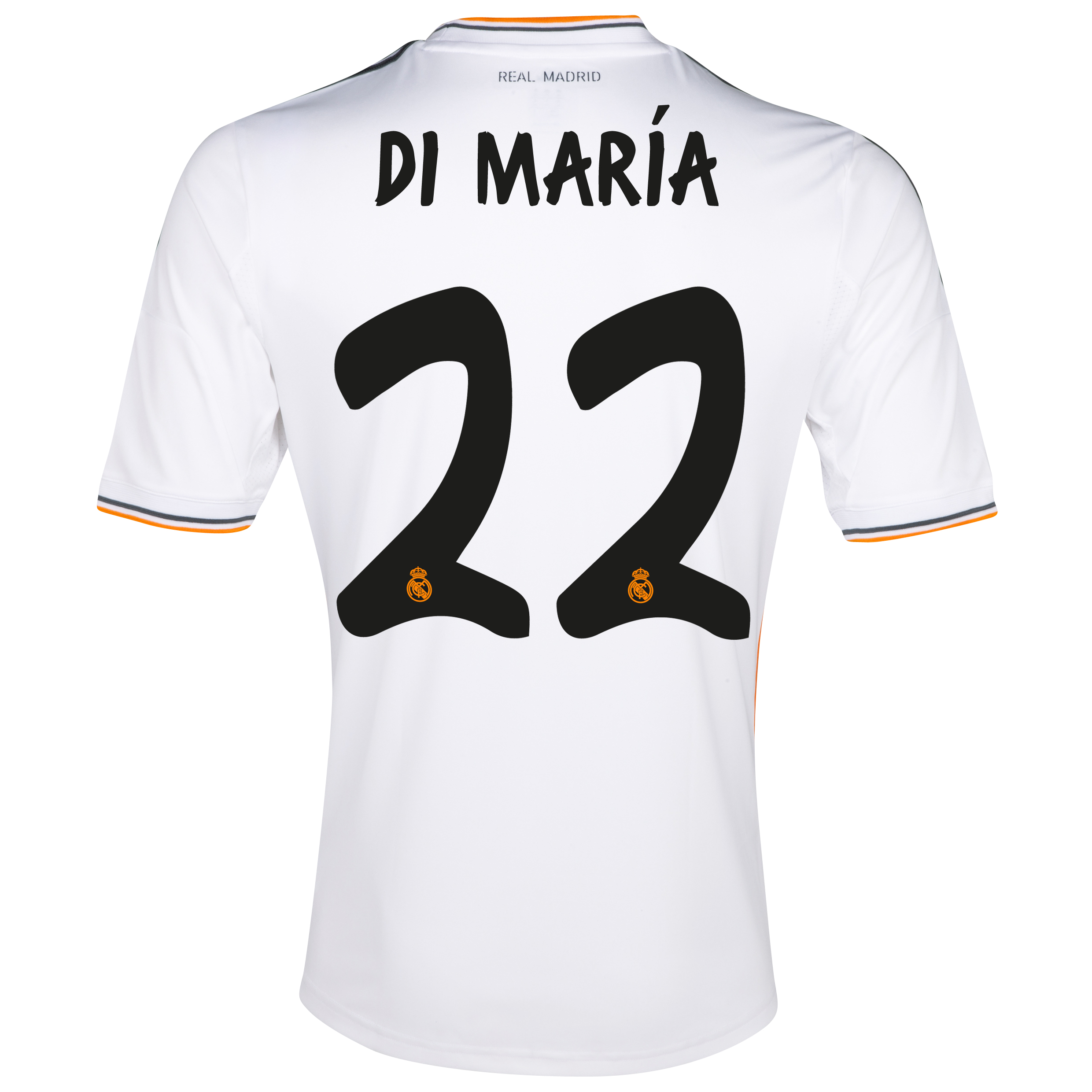 Camiseta 1ª Equipación Real Madrid 2013/14 manga corta con 22  Di María − Hombre