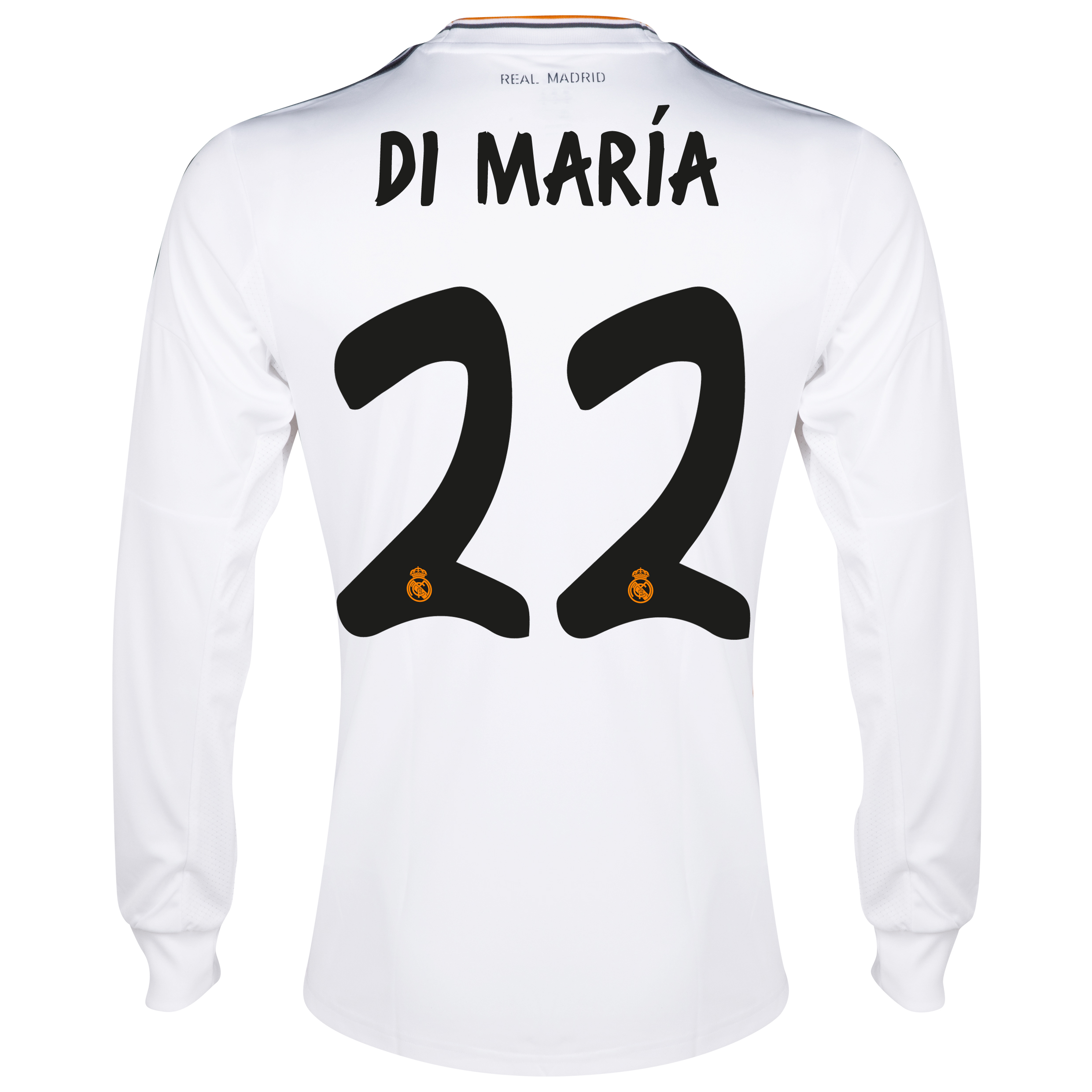 Camiseta 1ª Equipación Real Madrid 2013/14 manga larga con 22  Di María − Hombre