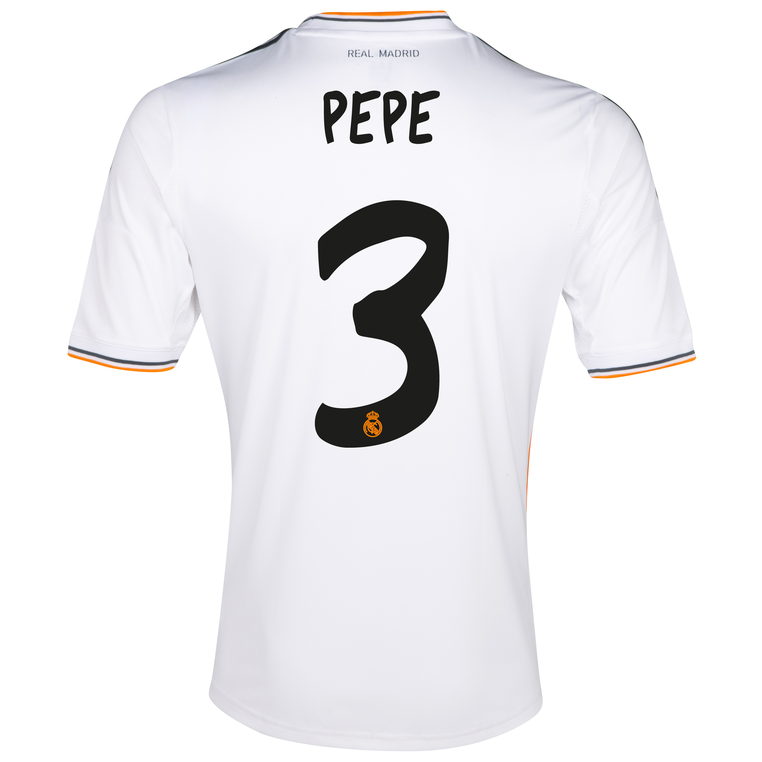 Real Madrid Home Shirt 2013/14 - Kids with Pepe 3 printing