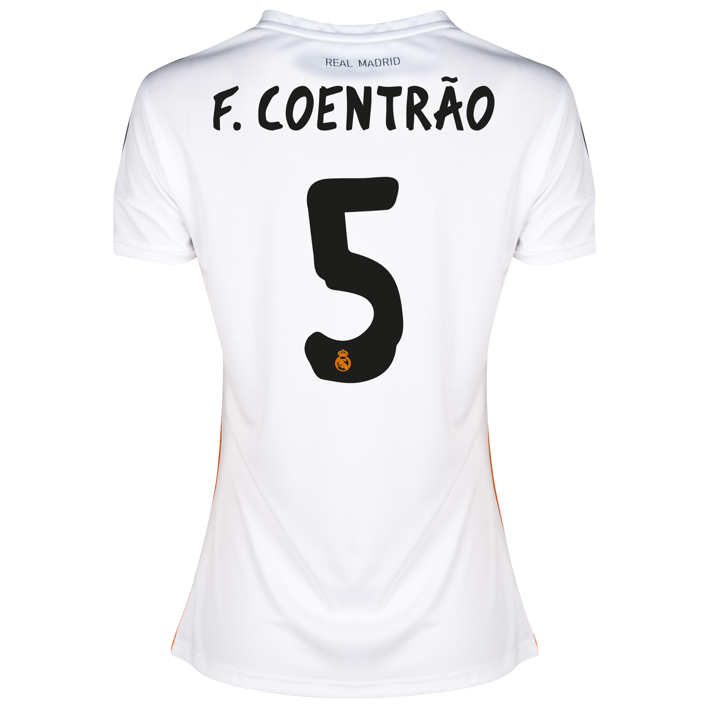 Camiseta 1ª Equipación Real Madrid 2013/14 manga corta con 5  F. Coentrão − Mujer