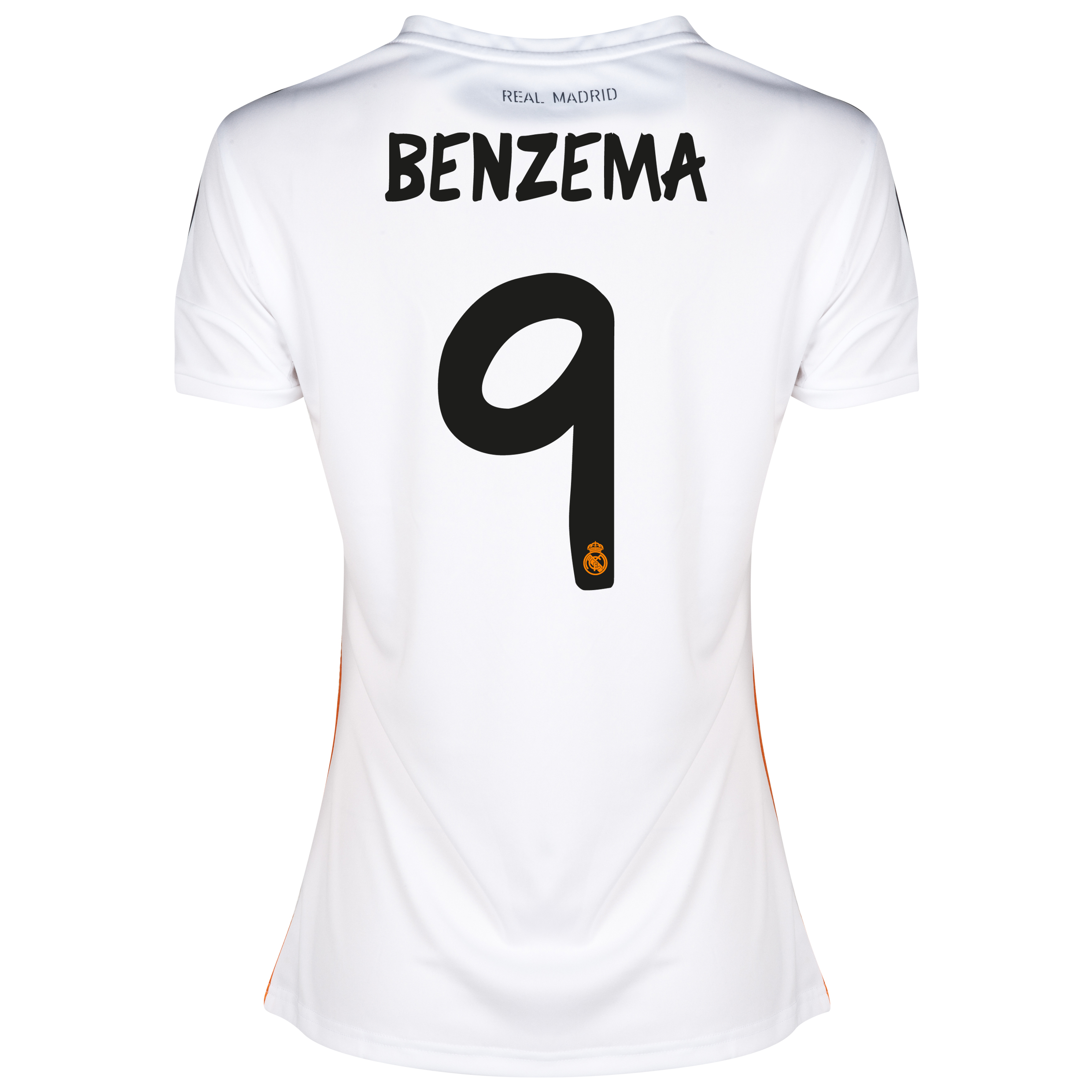 Real Madrid Home Shirt 2013/14 - Womens with Benzema 9 printing