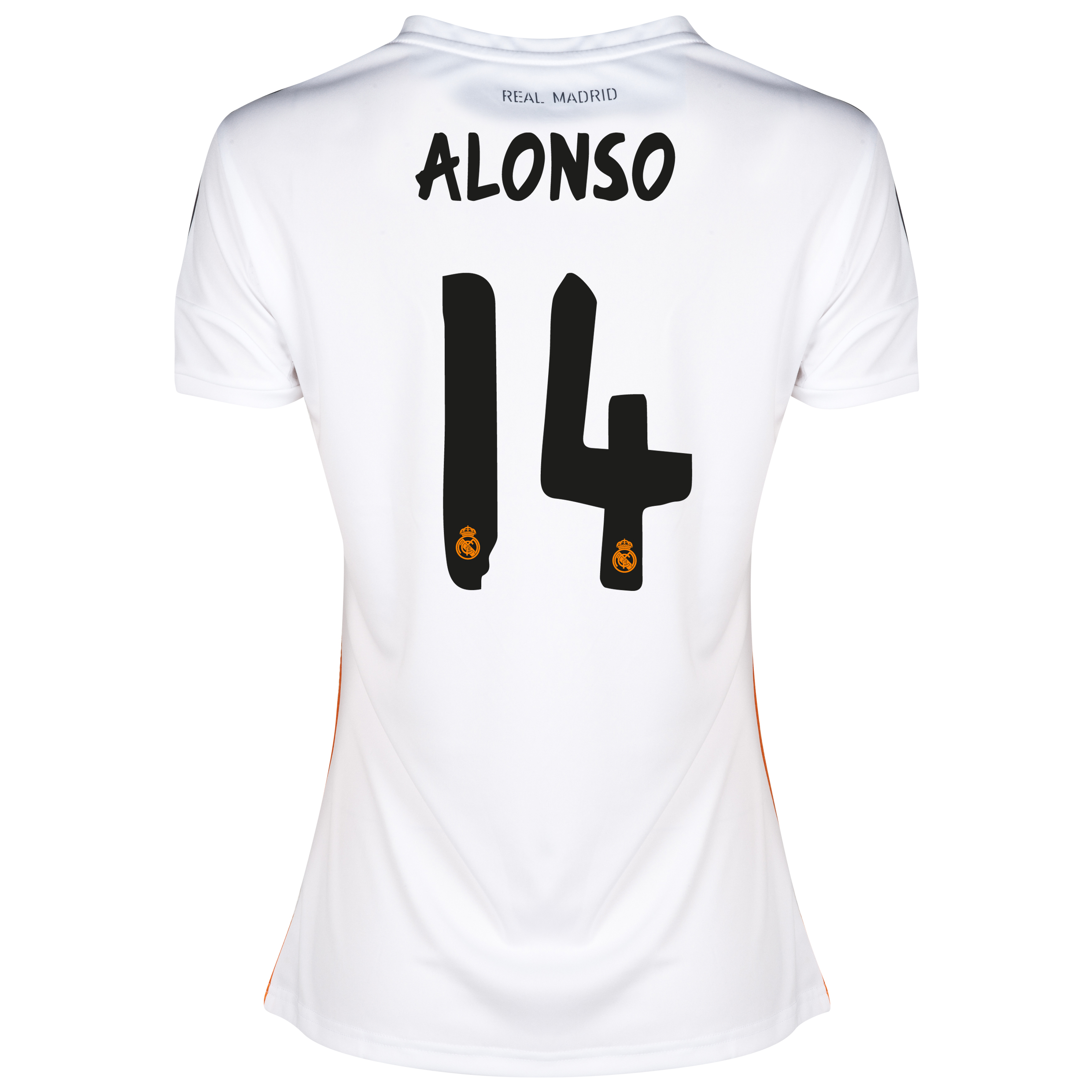 Real Madrid Home Shirt 2013/14 - Womens with Alonso 14 printing