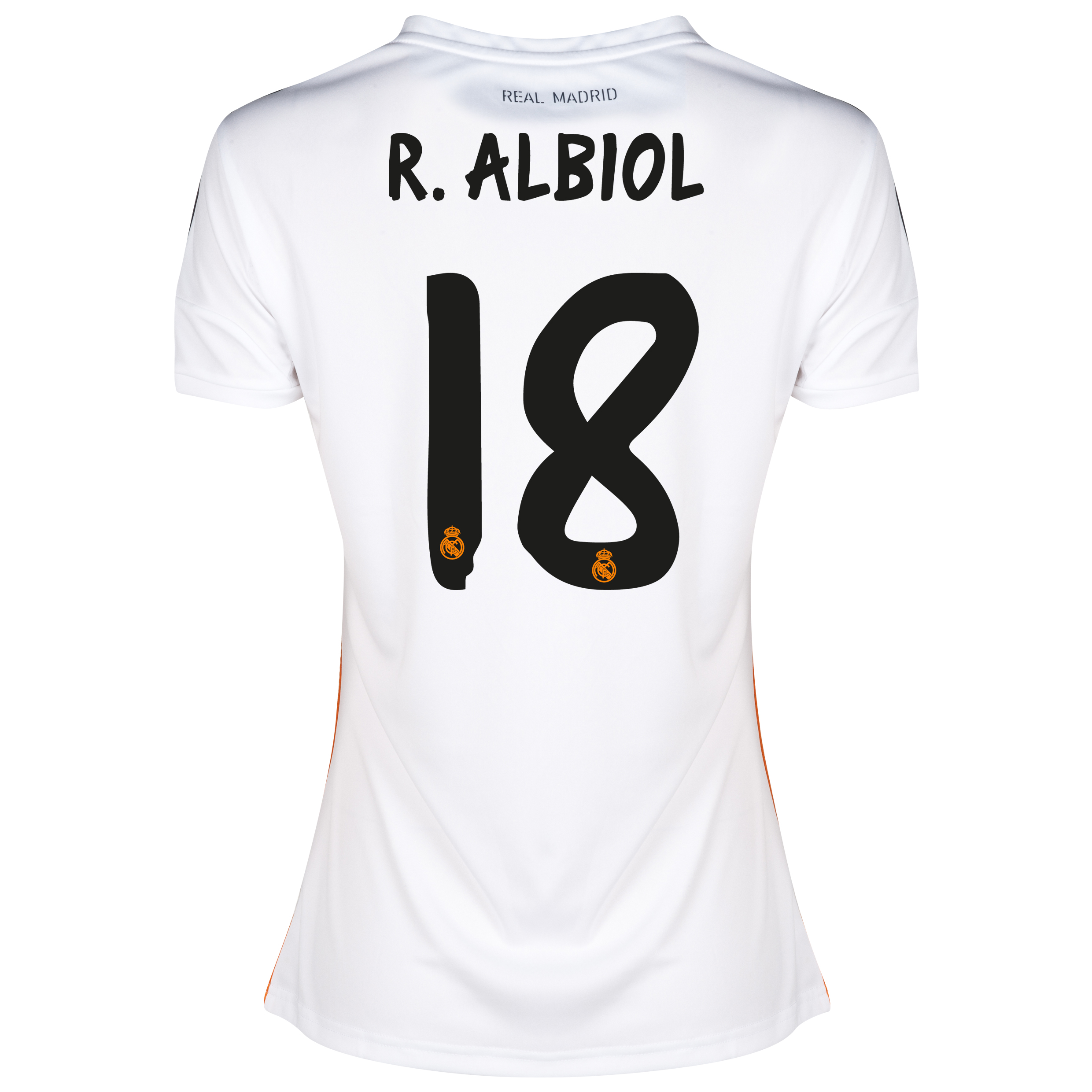 Real Madrid Home Shirt 2013/14 - Womens with Albiol 18 printing