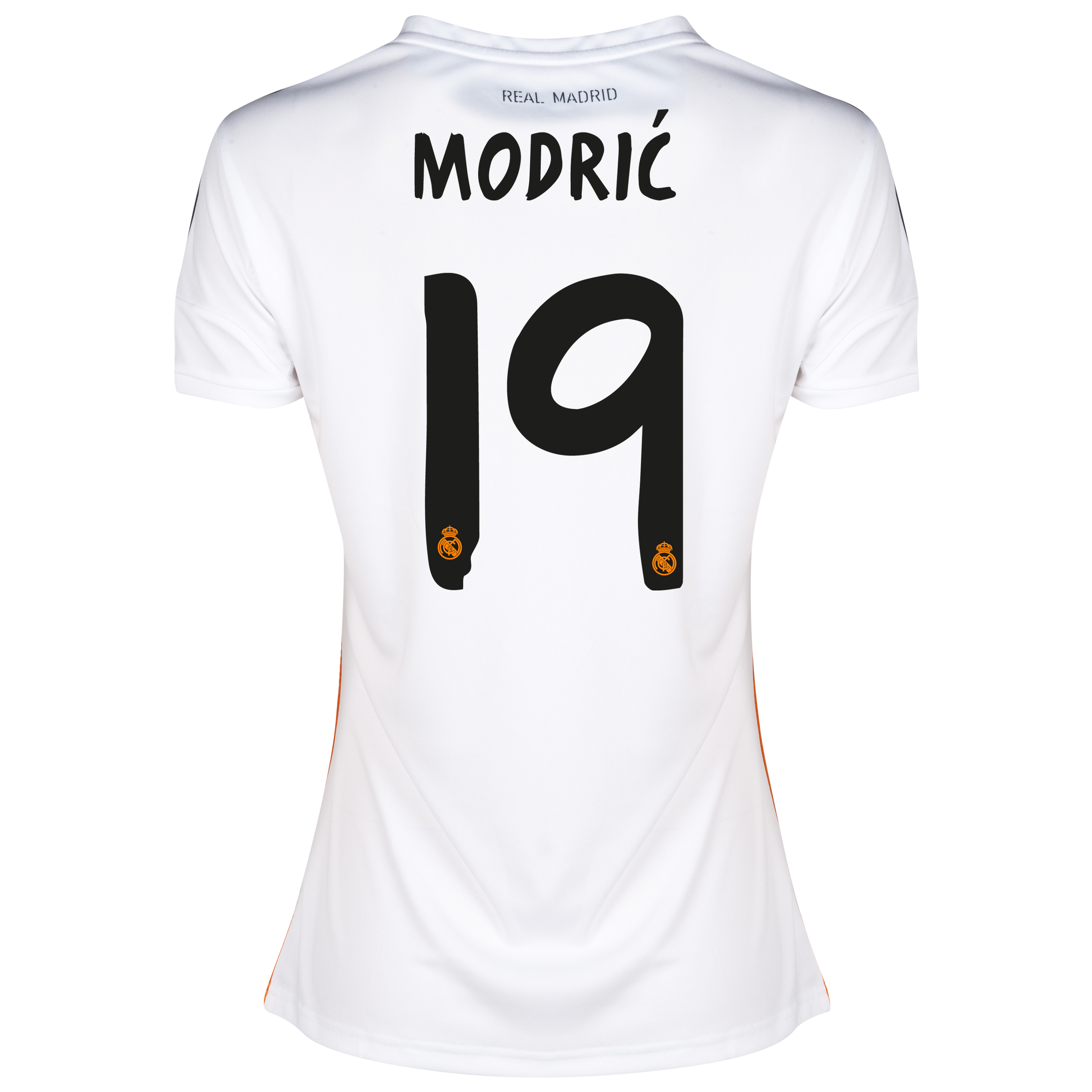 Real Madrid Home Shirt 2013/14 - Womens with Modric 19 printing