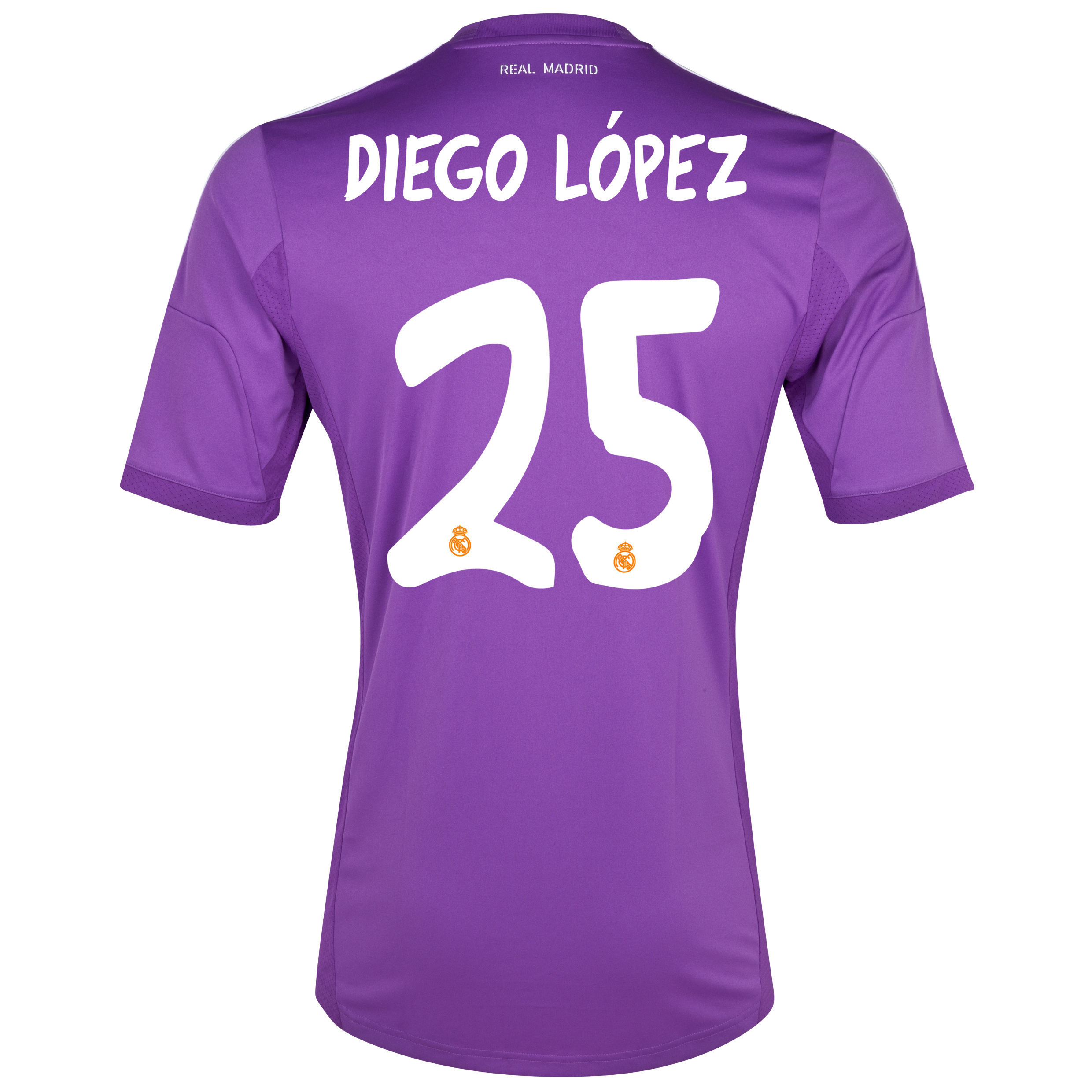 Real Madrid Home Goalkeeper Shirt 2013/14 with Diego Lopez 25 printing