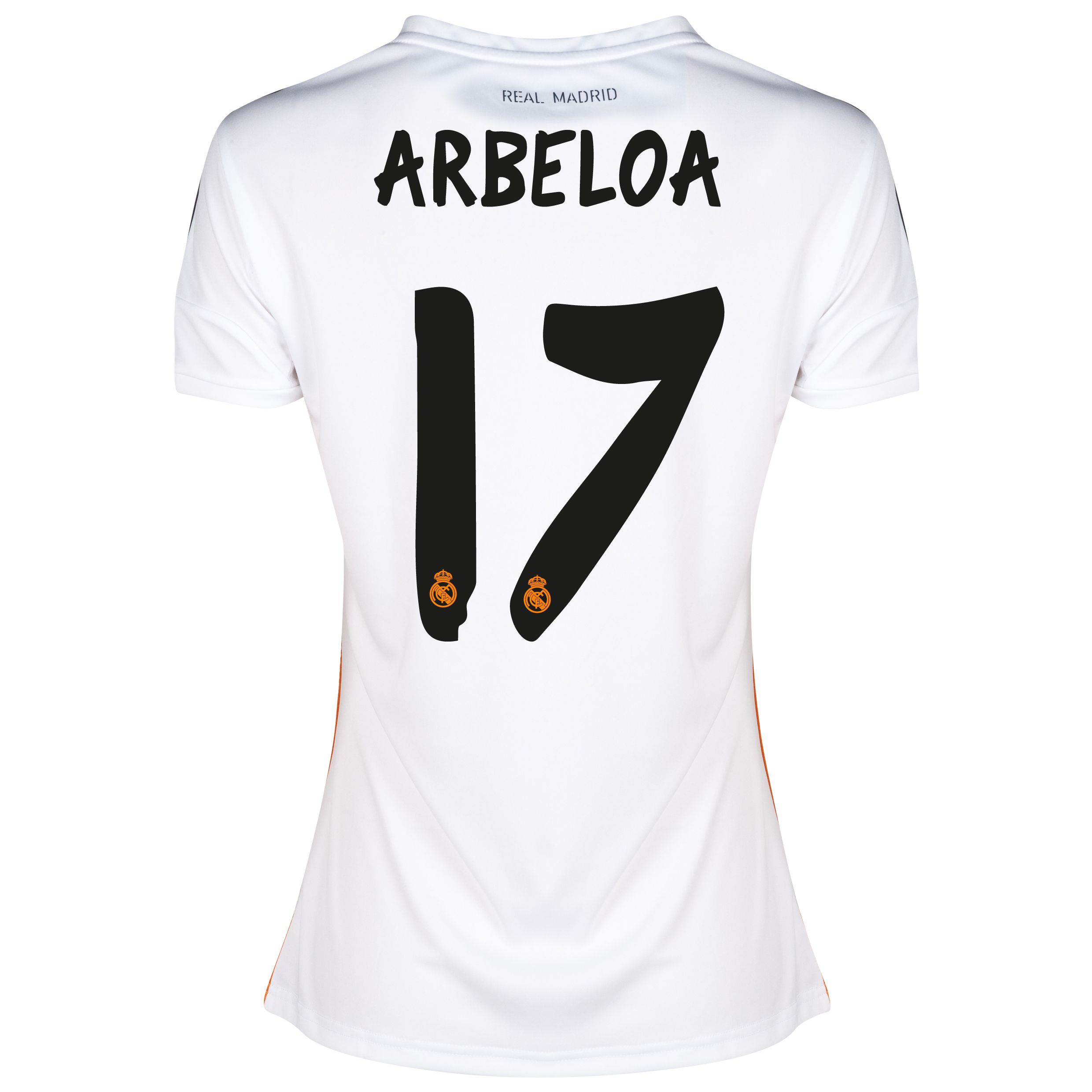 Real Madrid Home Shirt 2013/14 - Womens with Arbeloa 17 printing
