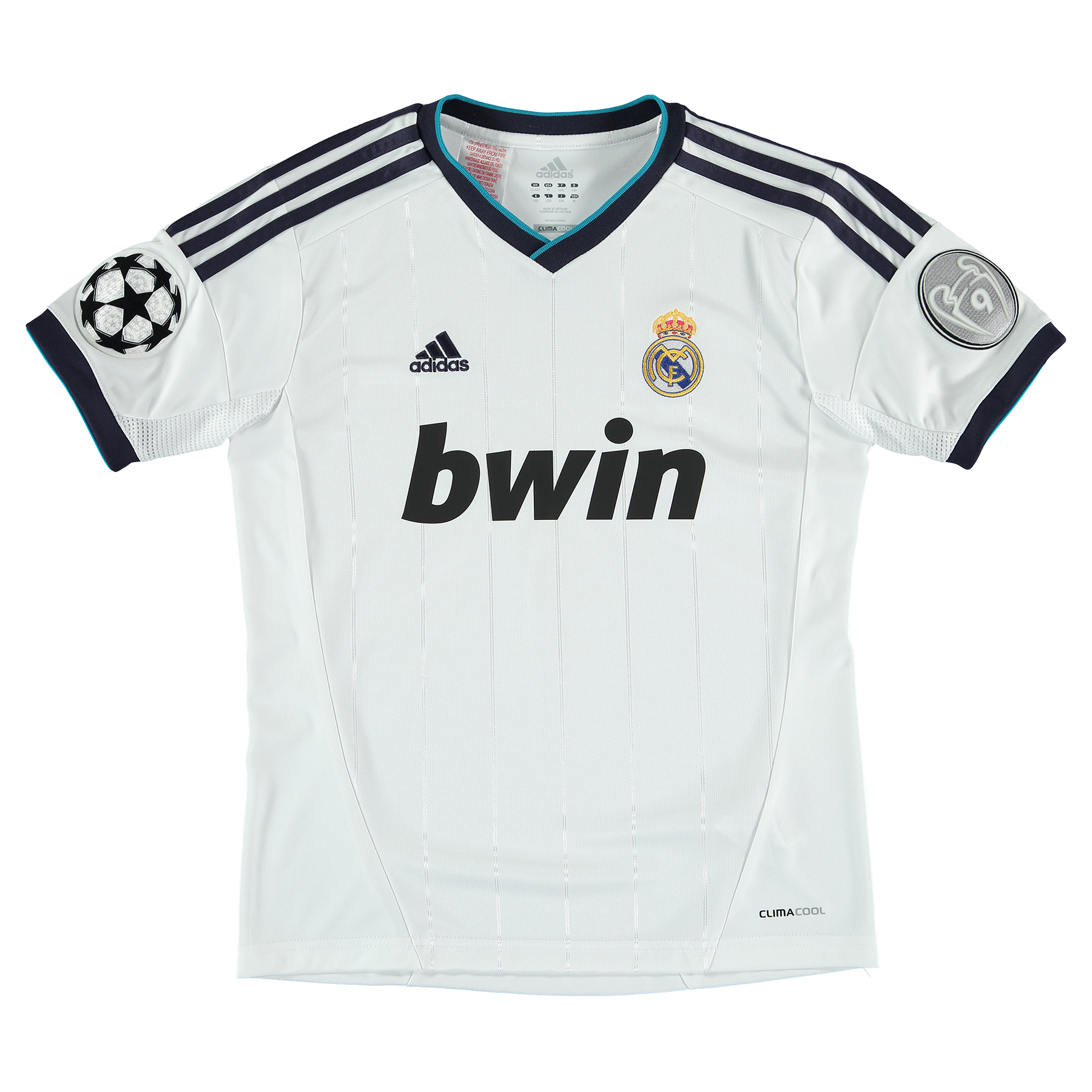 Camiseta 1ª equipación de la Liga de Campeones del Real Madrid 2012/13 - Niños